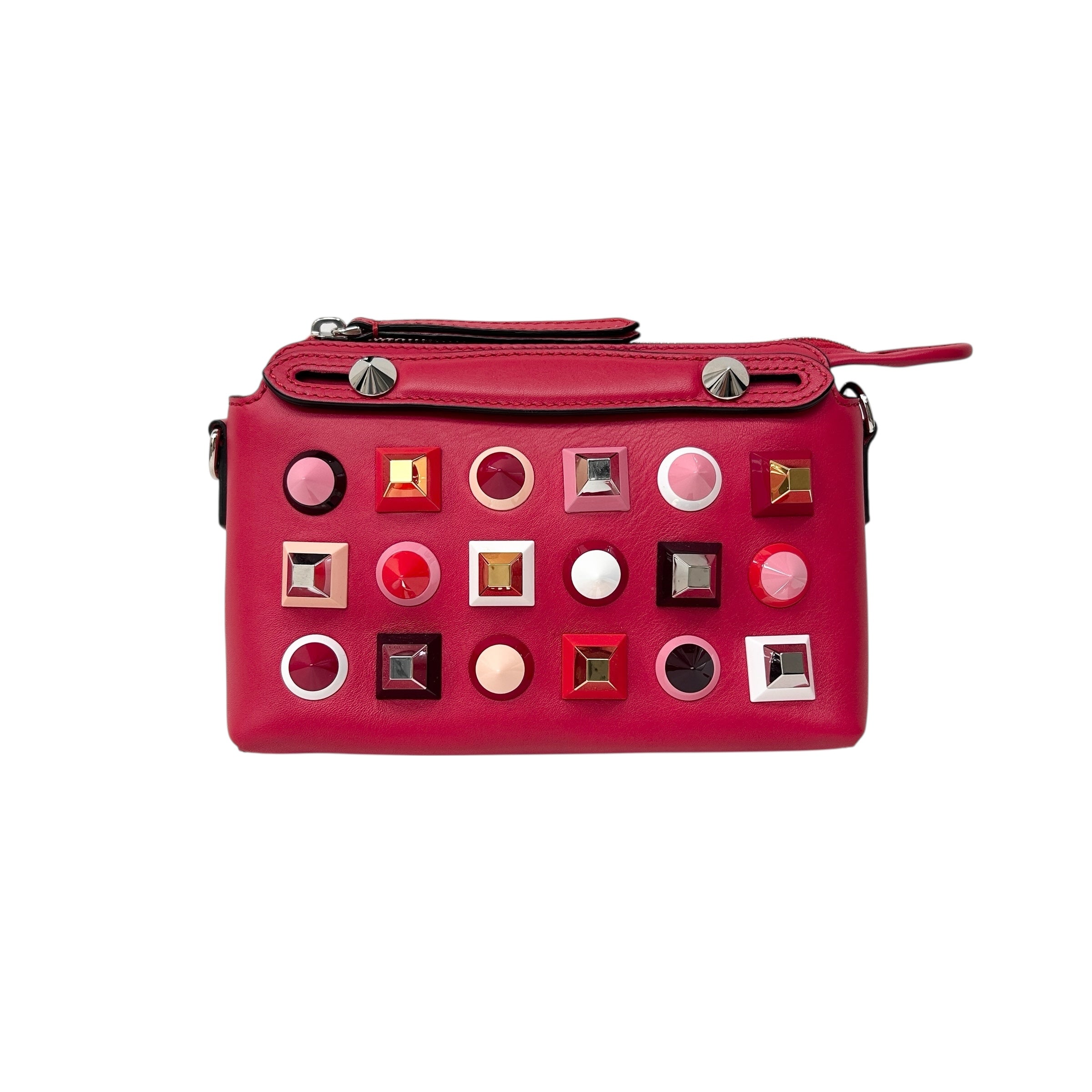Red Mini Studded By The Way Bag w/SHW