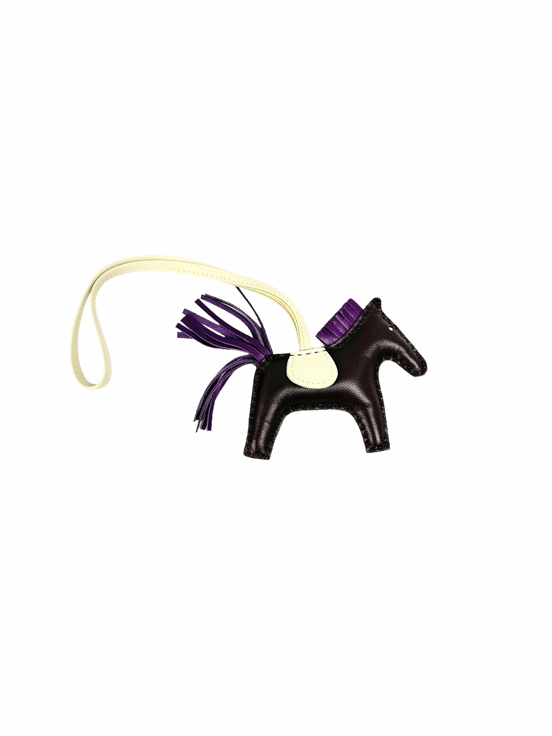 Brown/Purple/Craie Rodeo PM Bag Charm