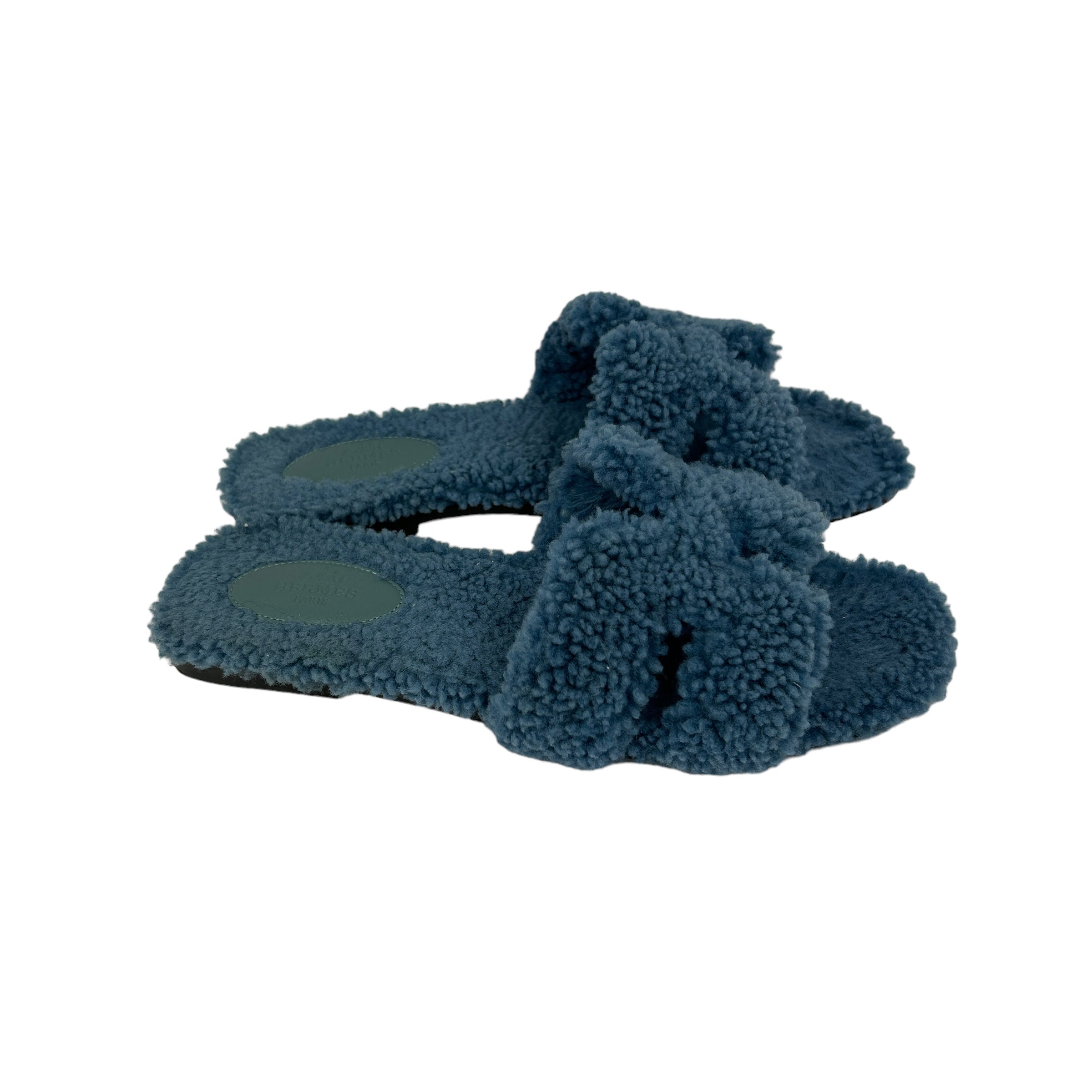 Blue Teddy Oran Sandals