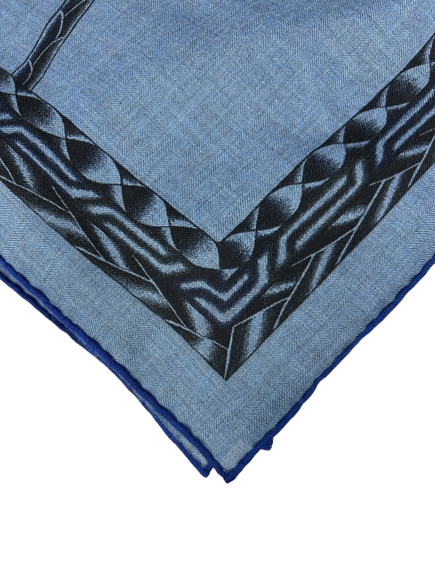 Navy “Robe Du Soir” Cashmere/Silk Shawl