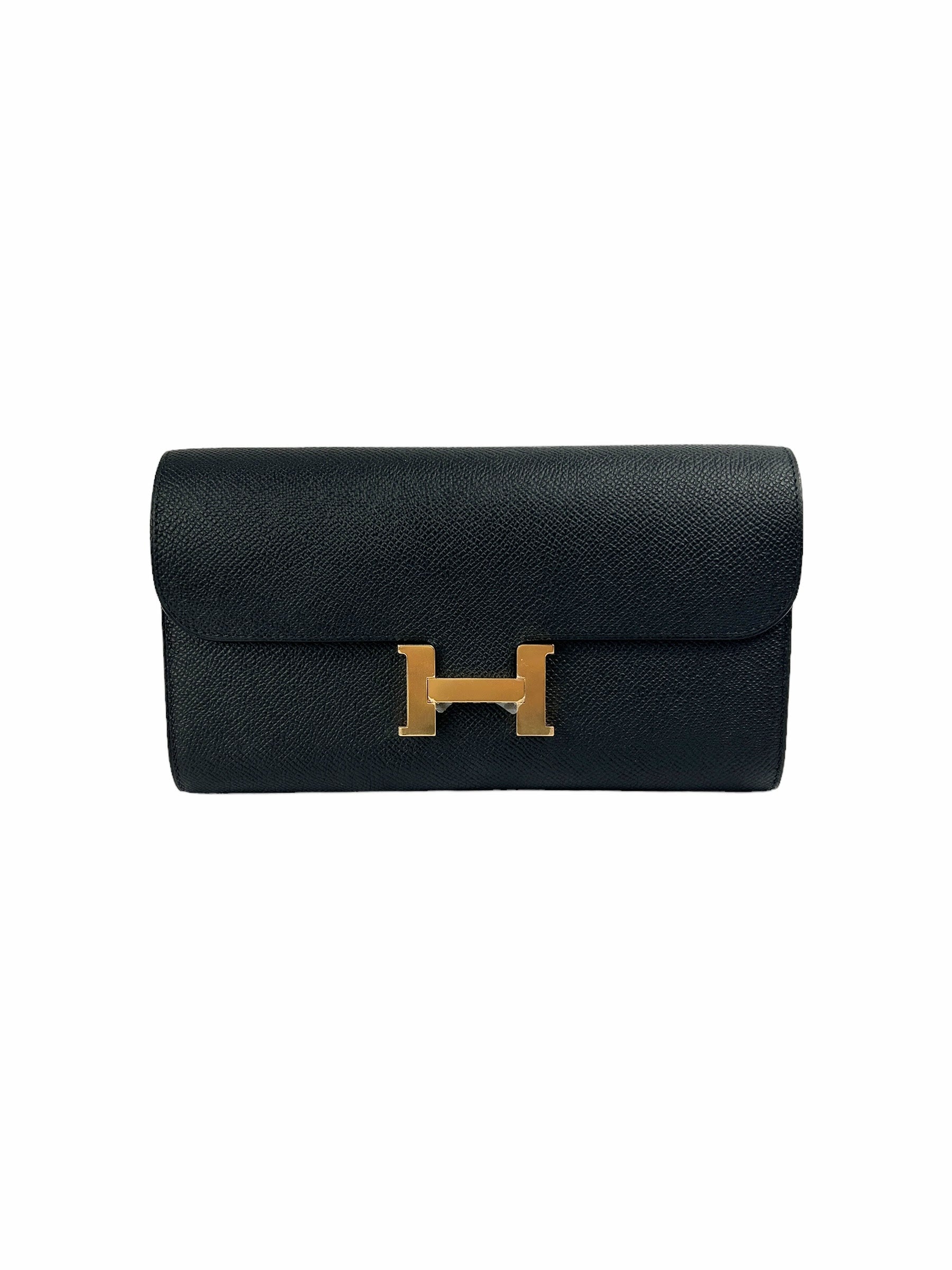 Black Epsom Constance To Go Wallet W/GHW