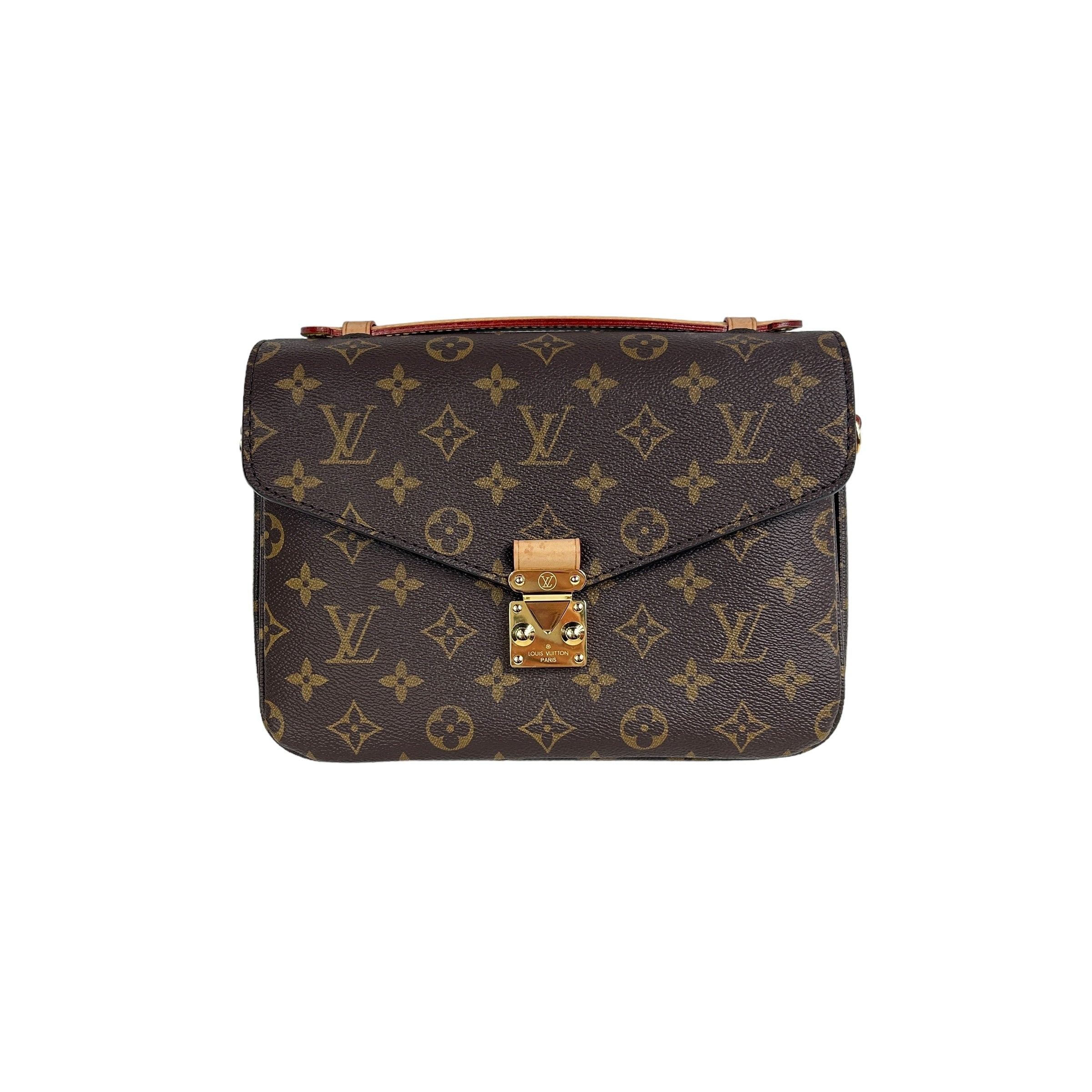 Monogram Coated Canvas Pochette Metis w/GHW