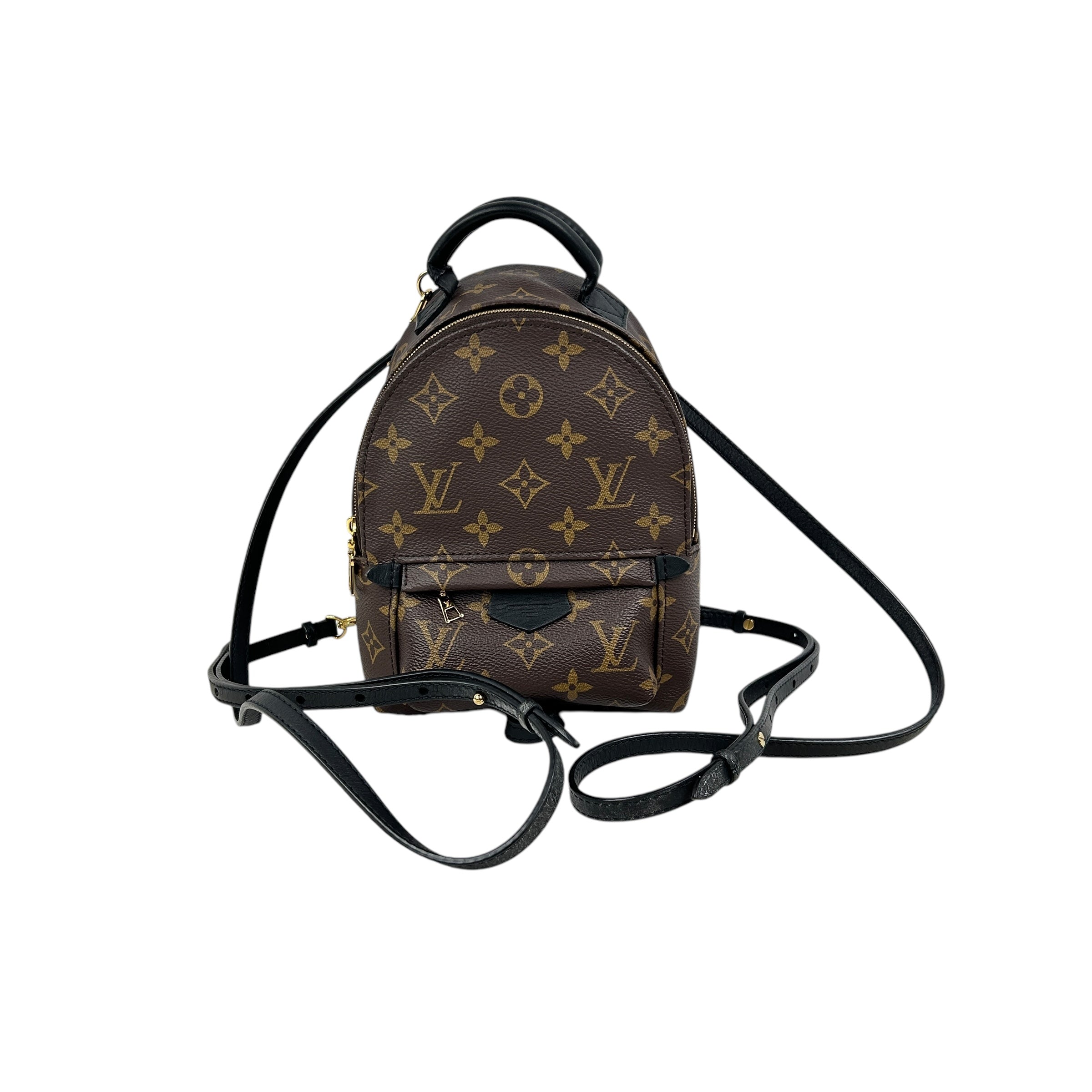 Monogram Coated Canvas Palm Springs Mini Backpack w/GHW