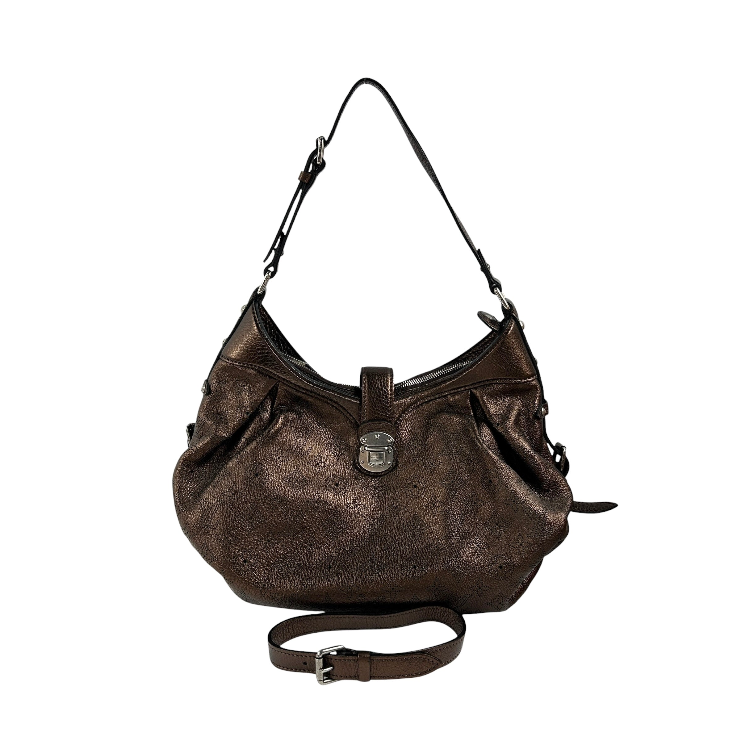Metallic Mordore Monogram Mahina Leather XS Bag w/SHW