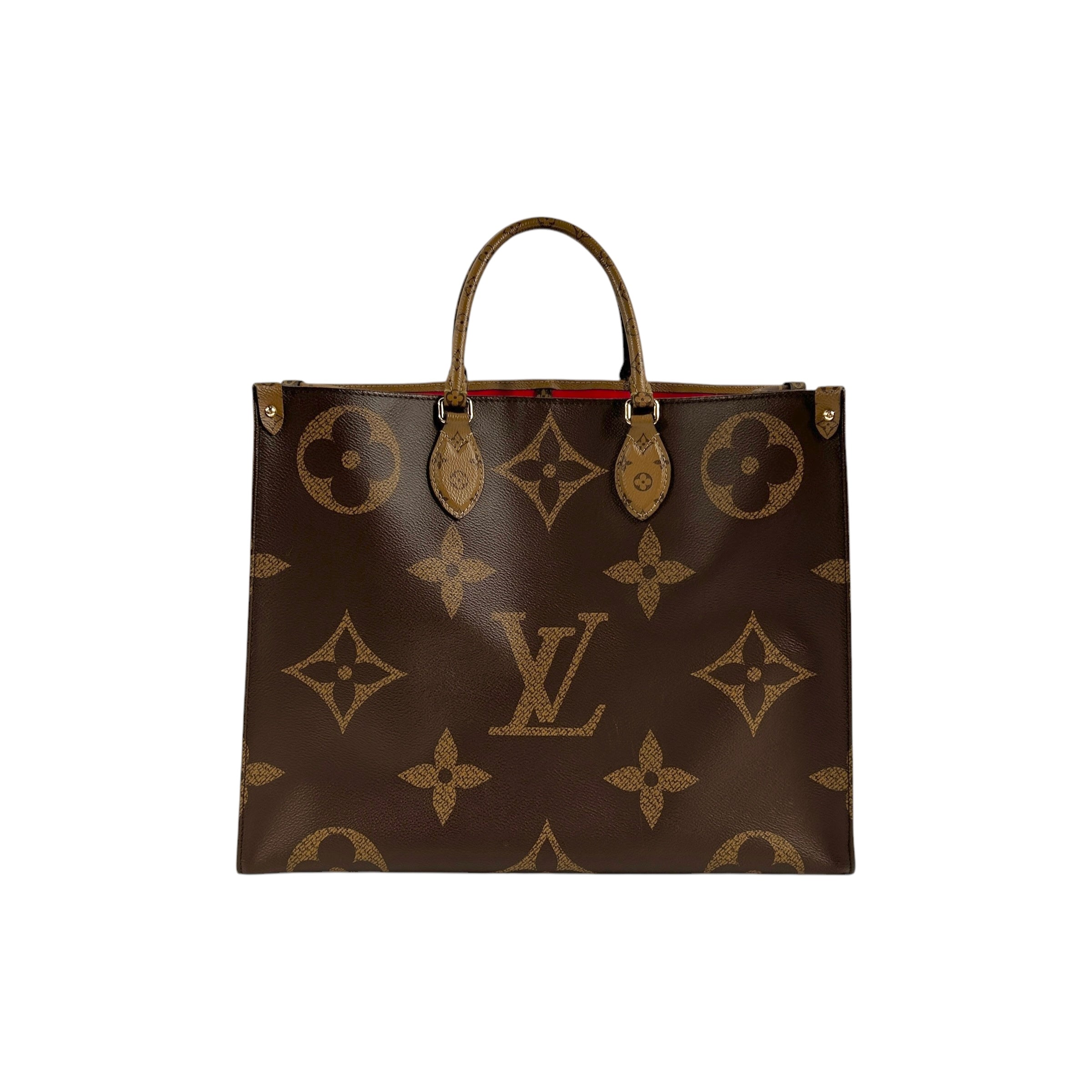 Reverse Monogram OnTheGo GM Tote w/GHW