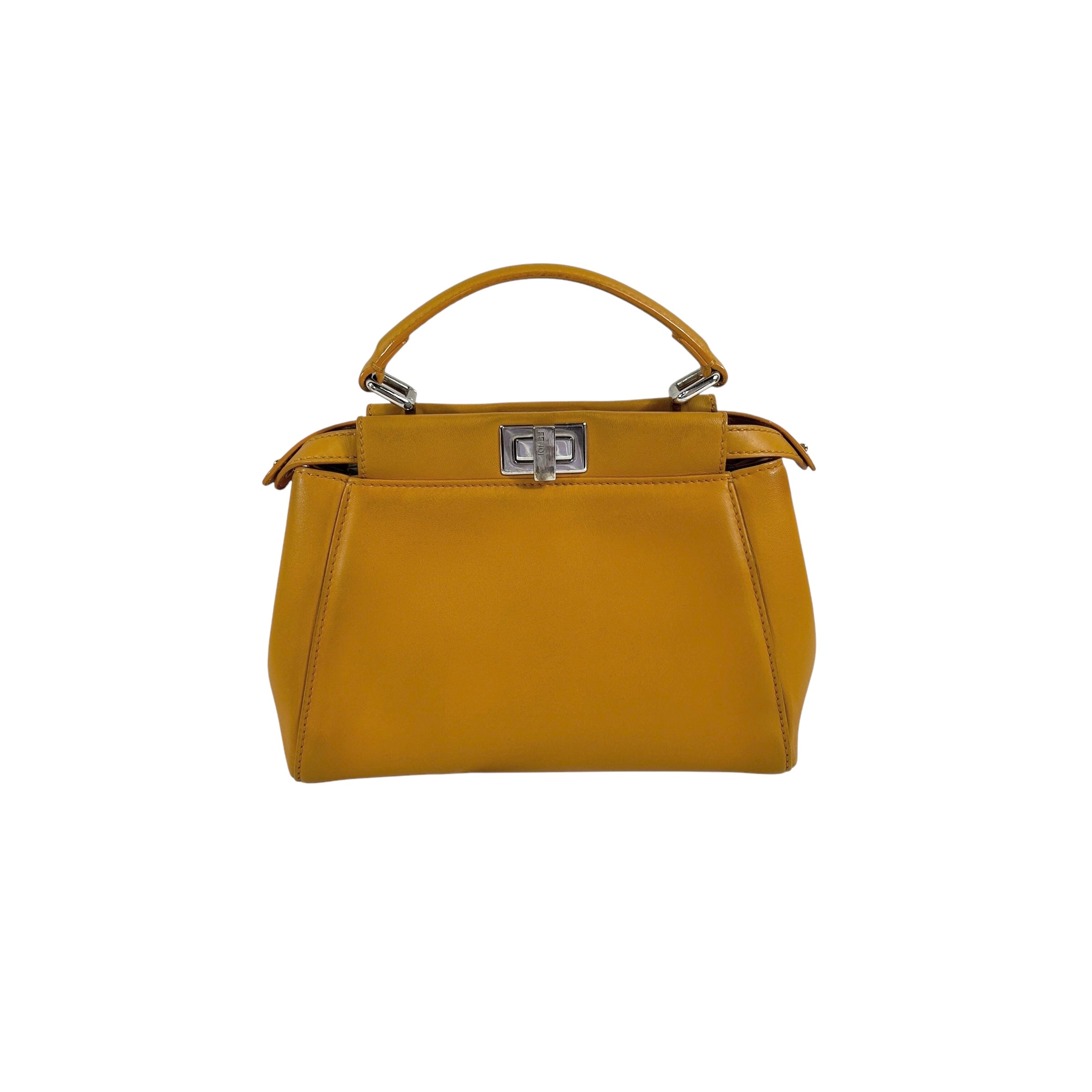 Mustard Yellow Nappa Mini Peekaboo w/SHW