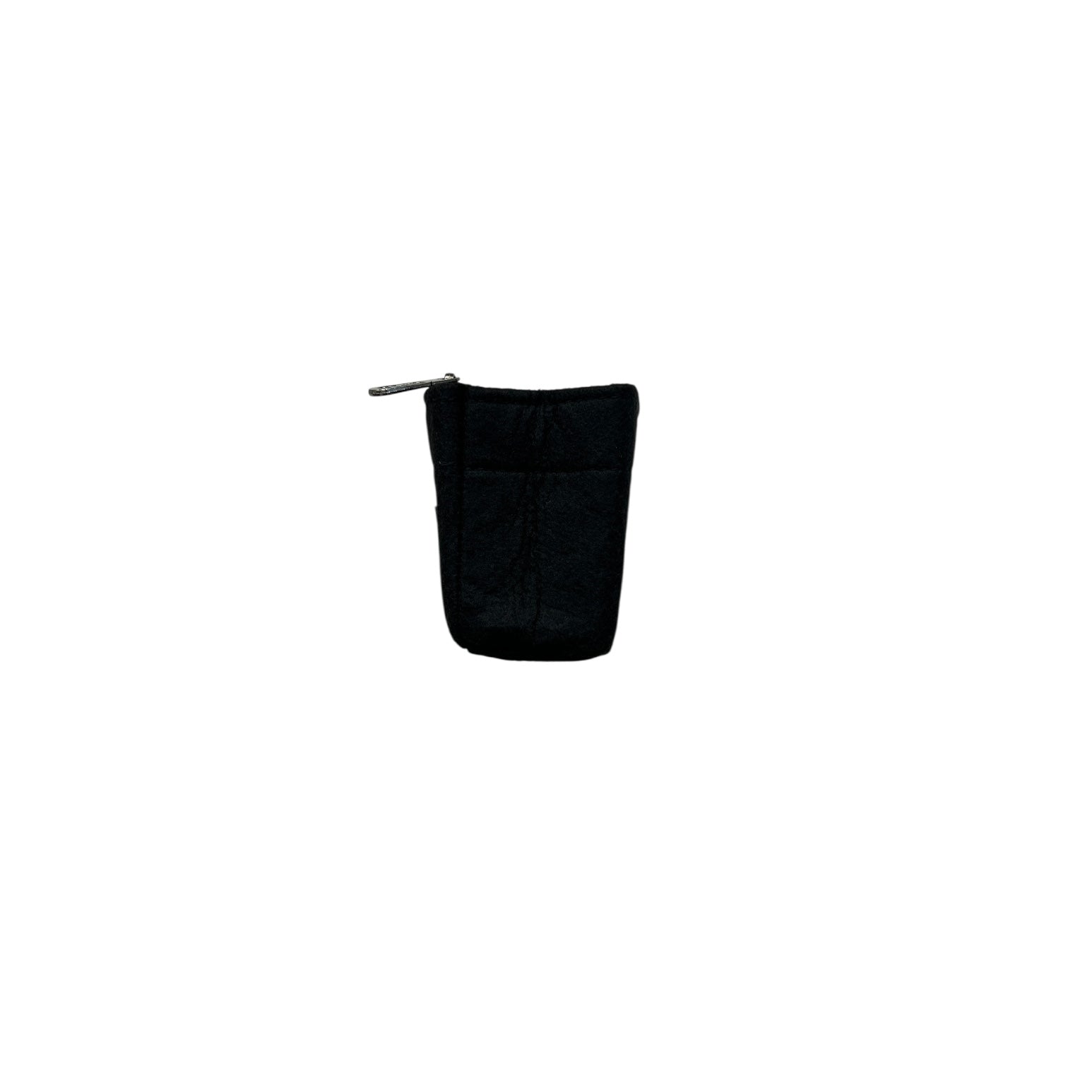 Black Chanel Rectangular Mini Felt Bag Insert/Organizer