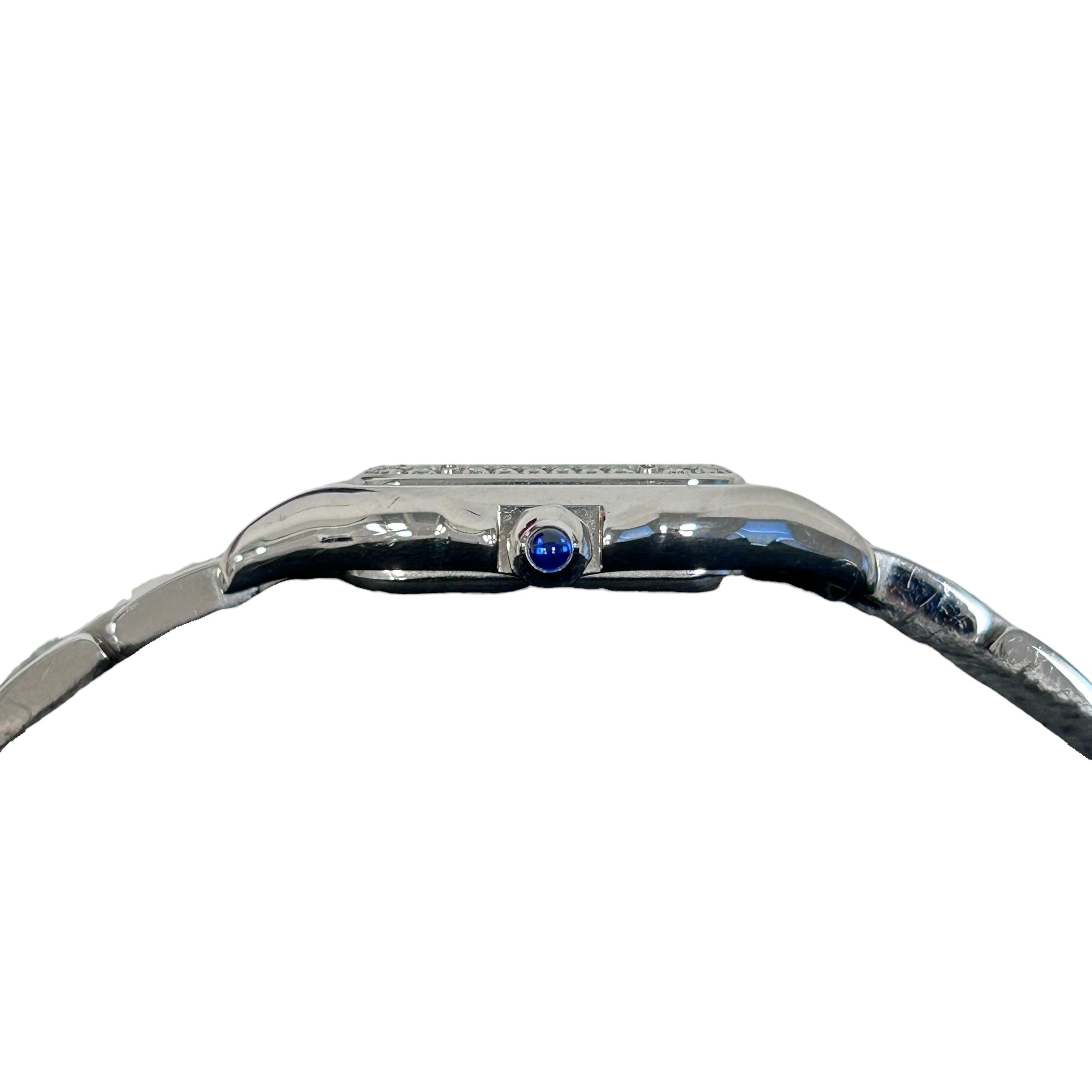 Panthère de Cartier watch w/ Bezel set with brilliant-cut diamonds