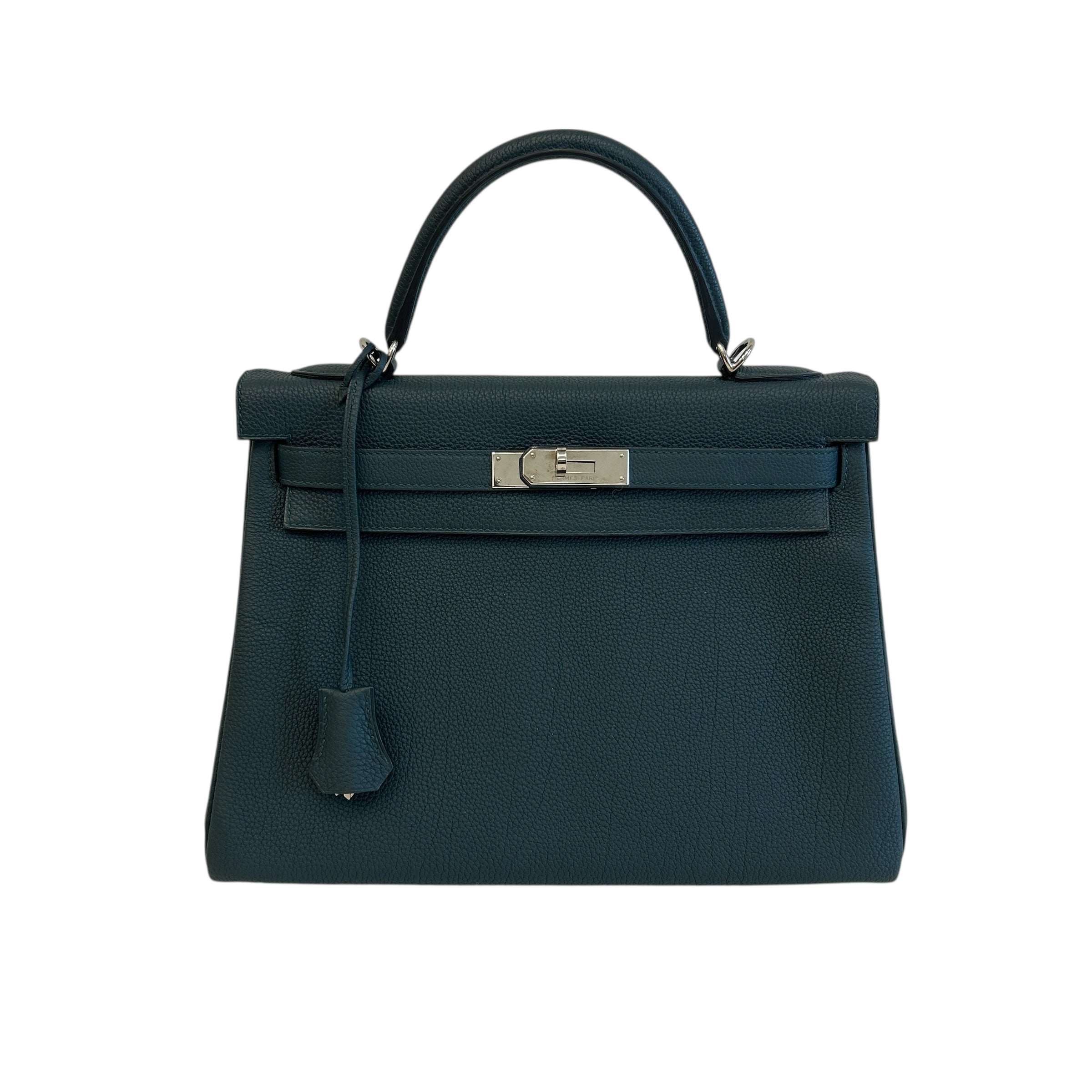 Vert Cypres Togo Leather Kelly II 32 Retourne