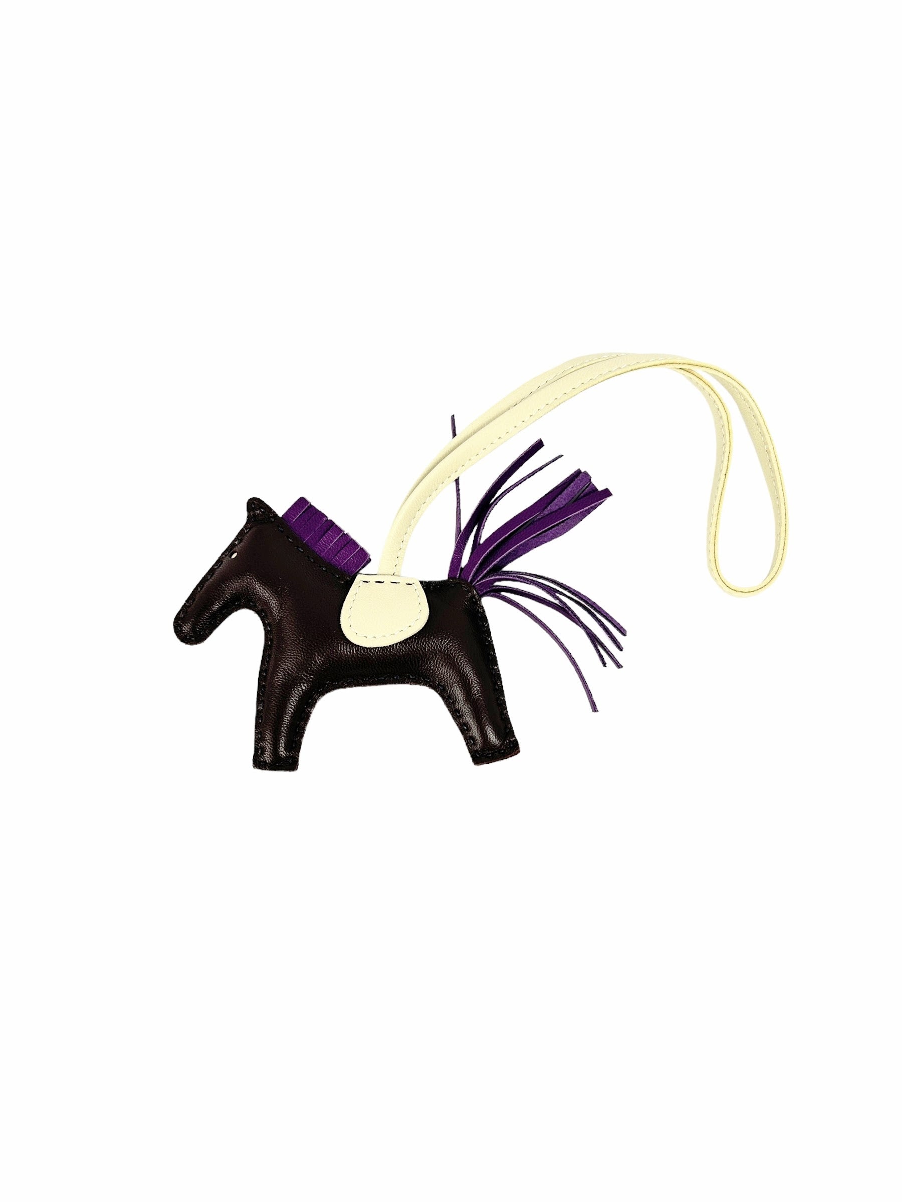 Brown/Purple/Craie Rodeo PM Bag Charm