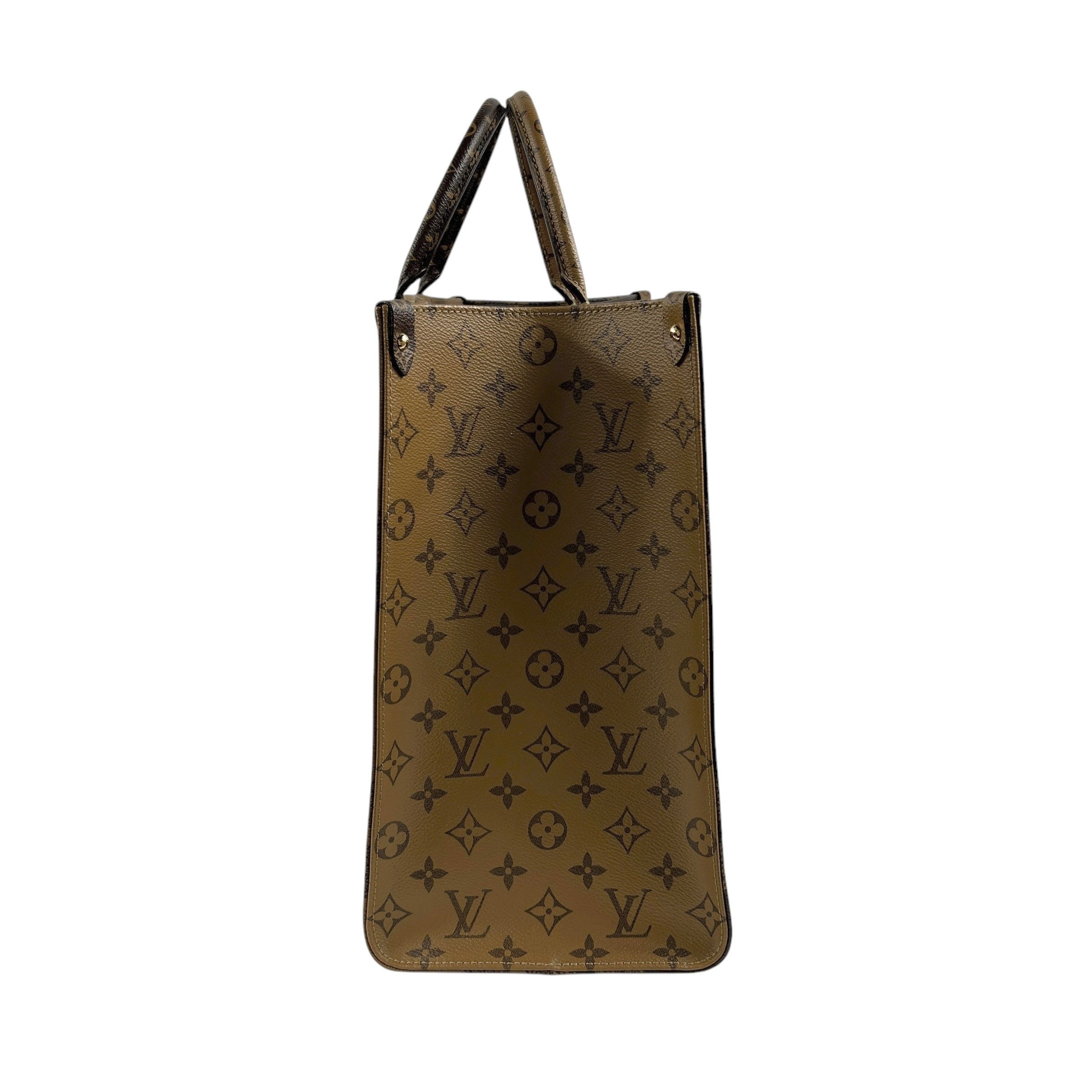 Reverse Monogram OnTheGo GM Tote w/GHW
