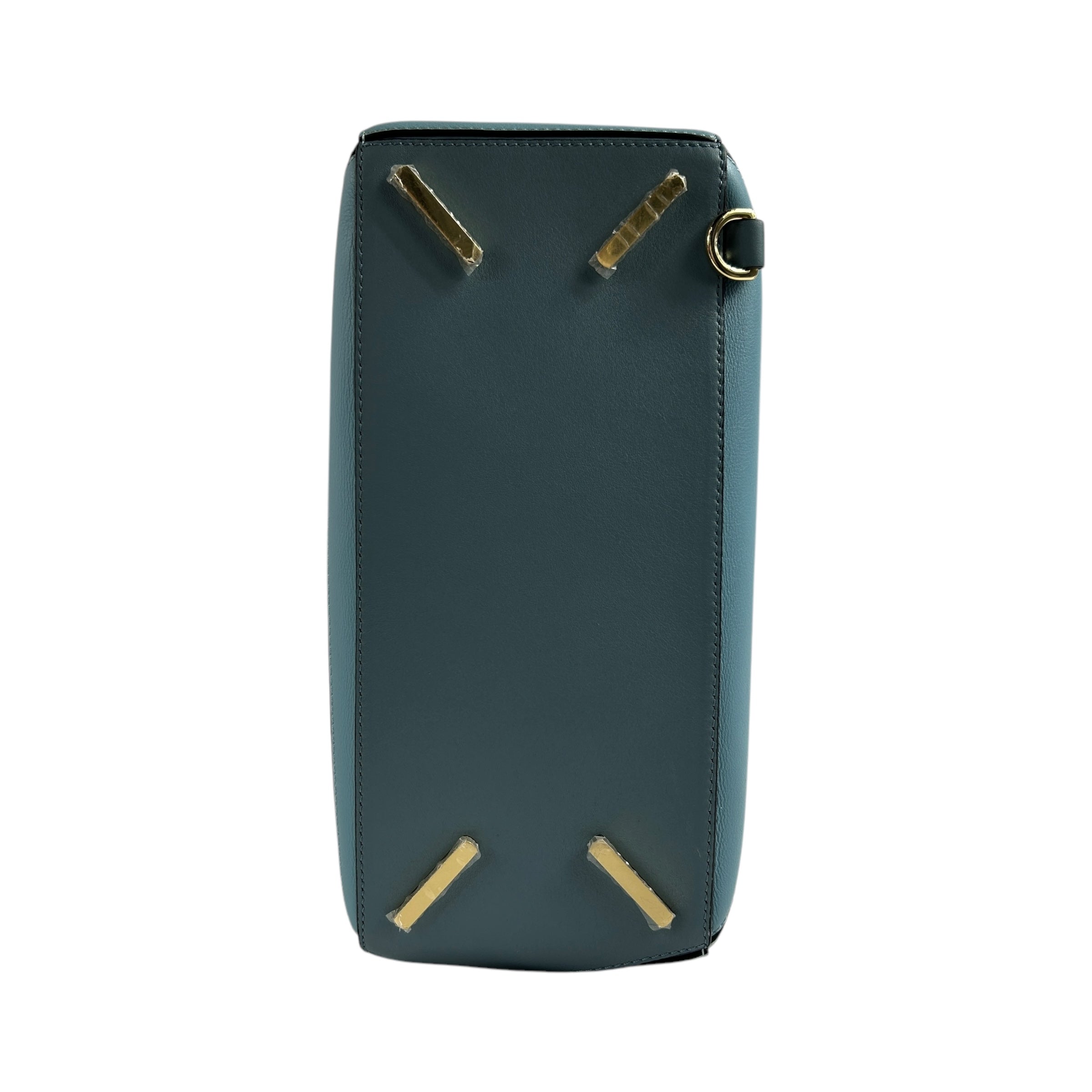 Blue Calfskin Medium Puzzle Bag w/GHW