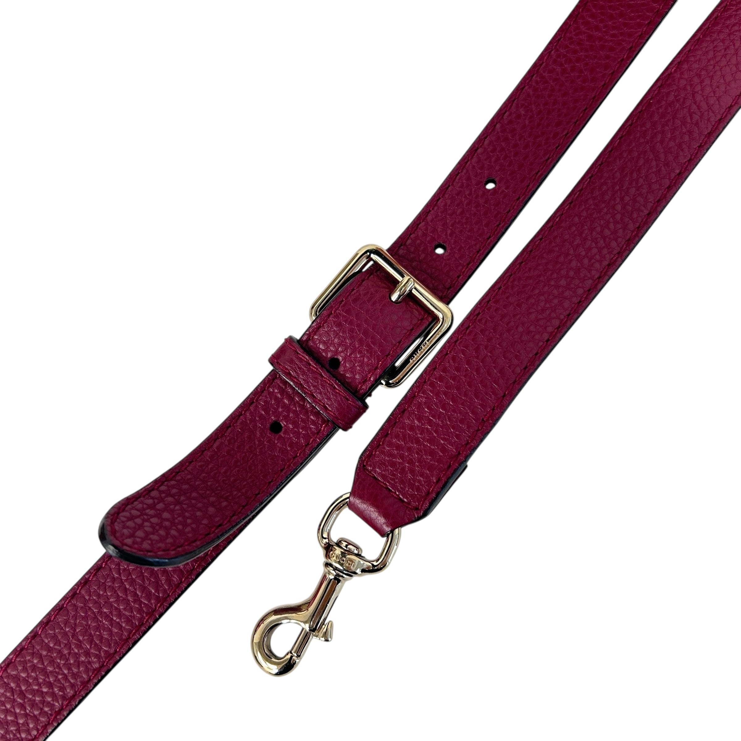 Red/Pink/GG Canvas Web Medium Joy Boston Bag