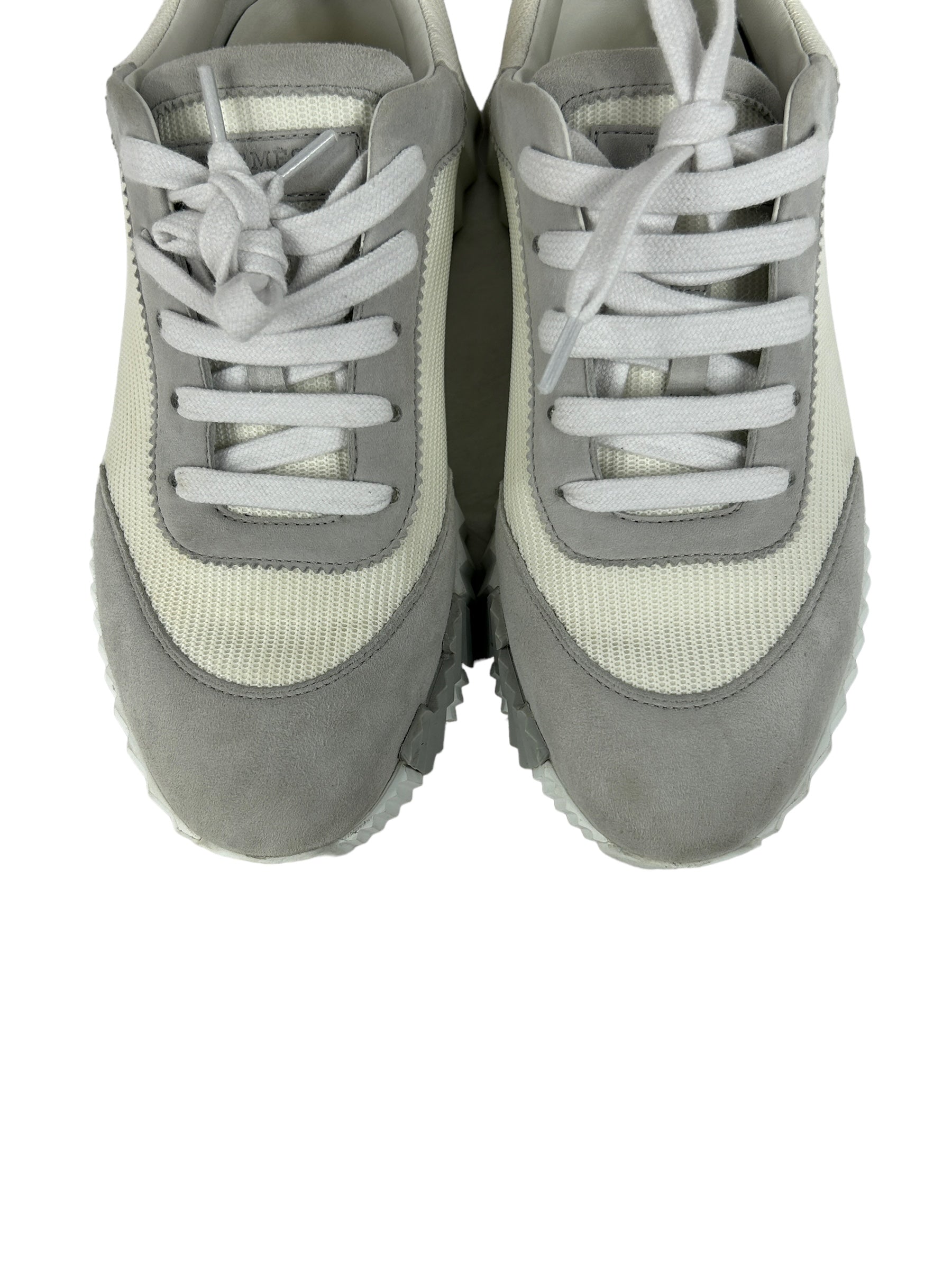 Femme Bouncing White Mesh/Chevre Leather Sneakers