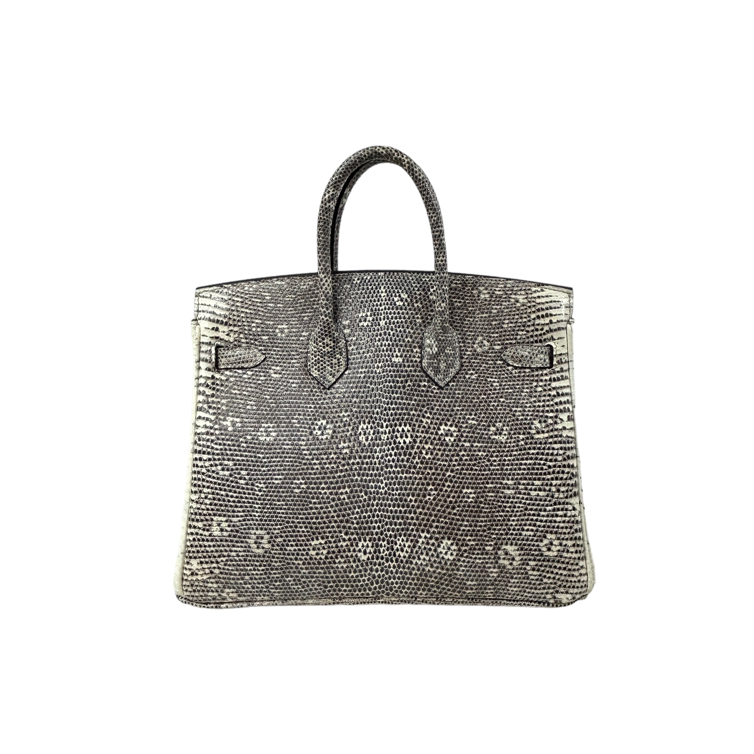 Lizard Natura Lisse Birkin 25 W/GHW - Haute Classics