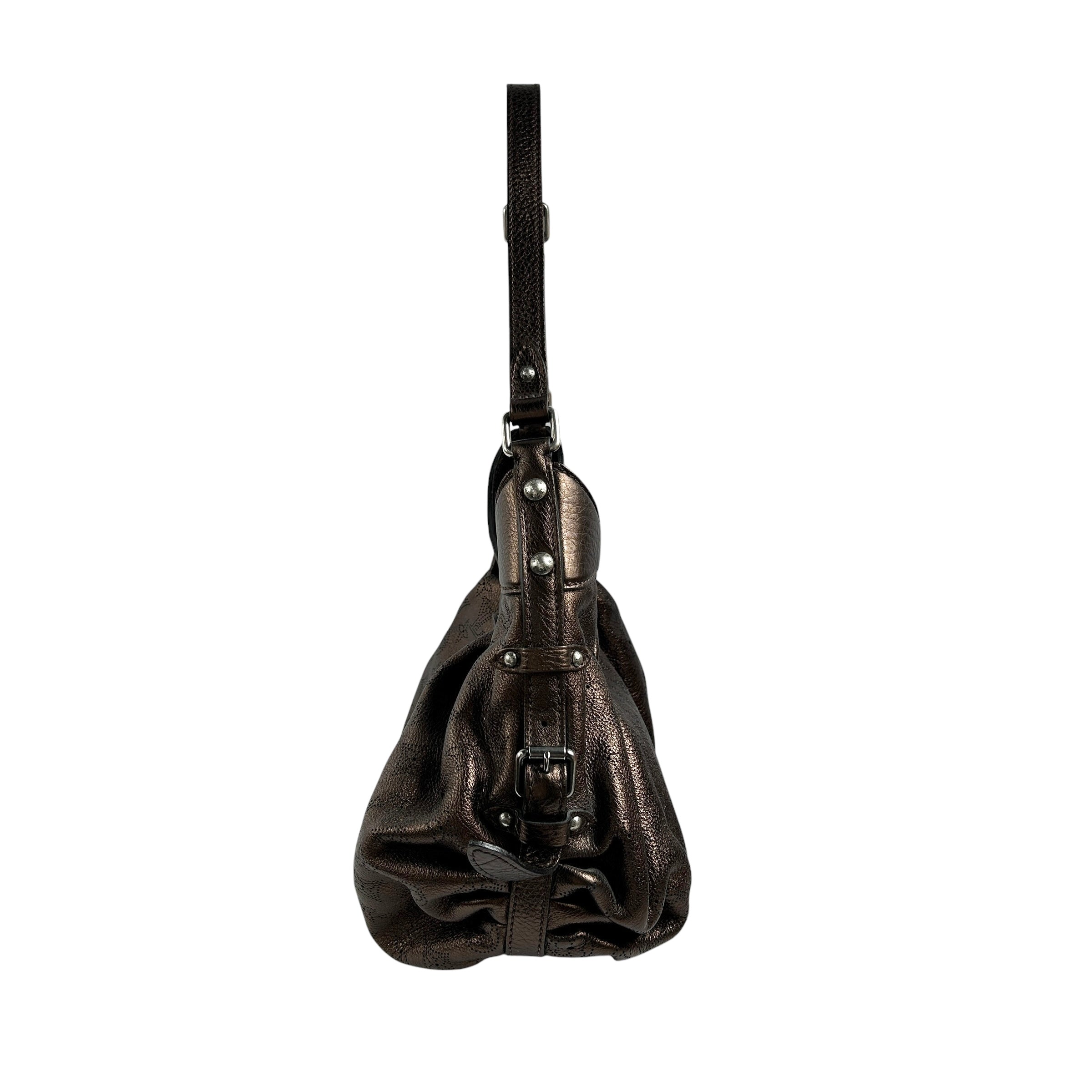 Metallic Mordore Monogram Mahina Leather XS Bag w/SHW