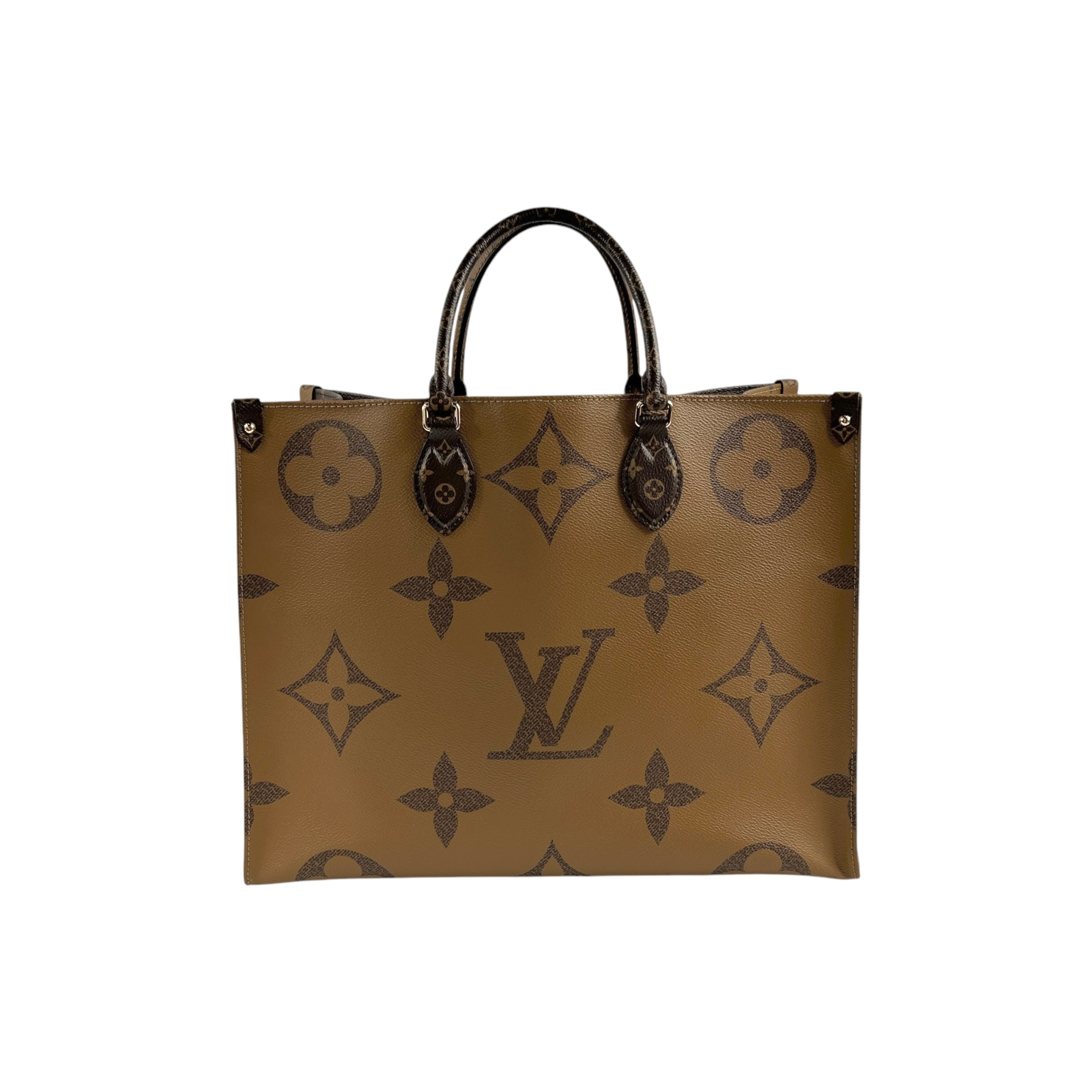 Reverse Monogram OnTheGo GM Tote w/GHW