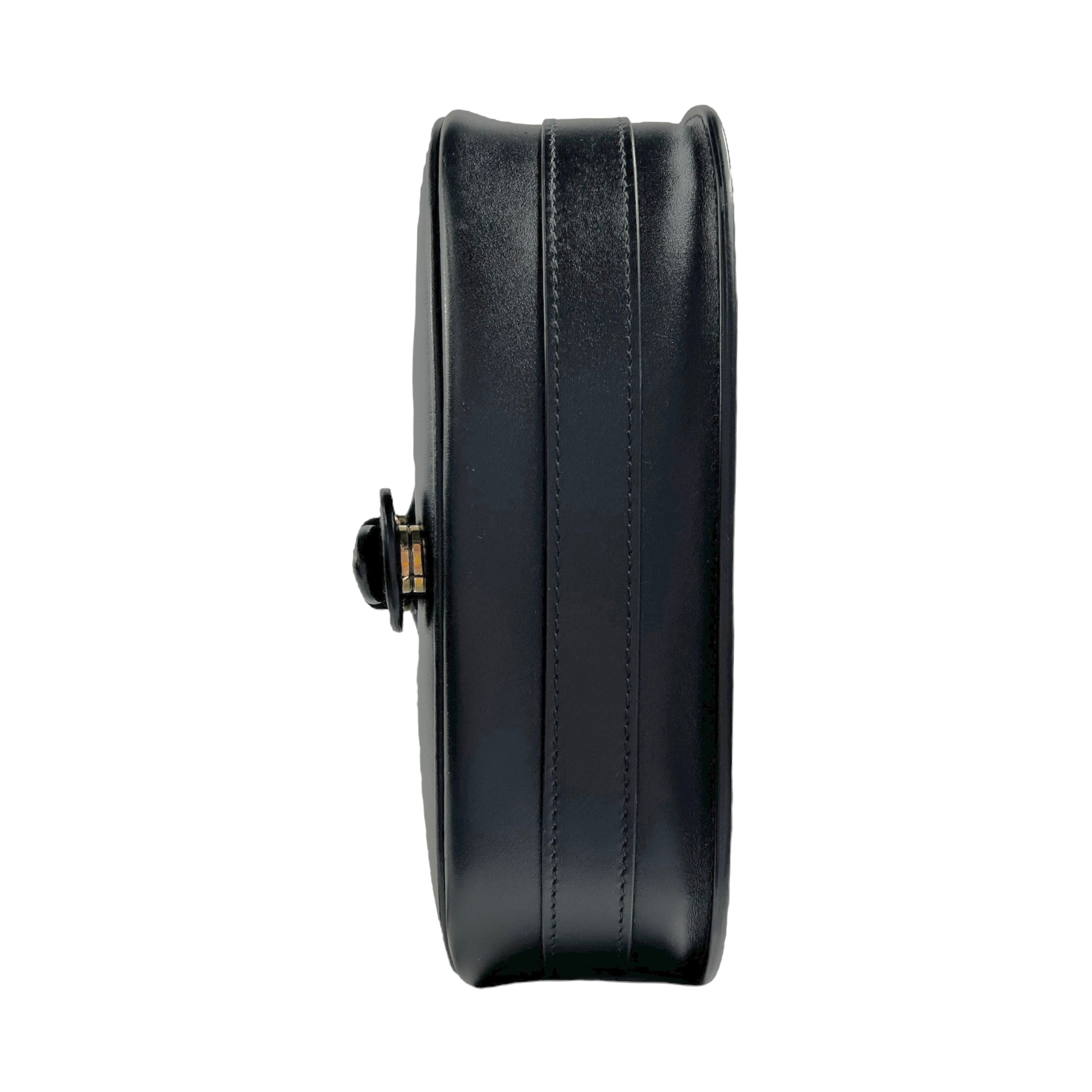 Black Calfskin Leather Medium Bobby Bag w/GHW