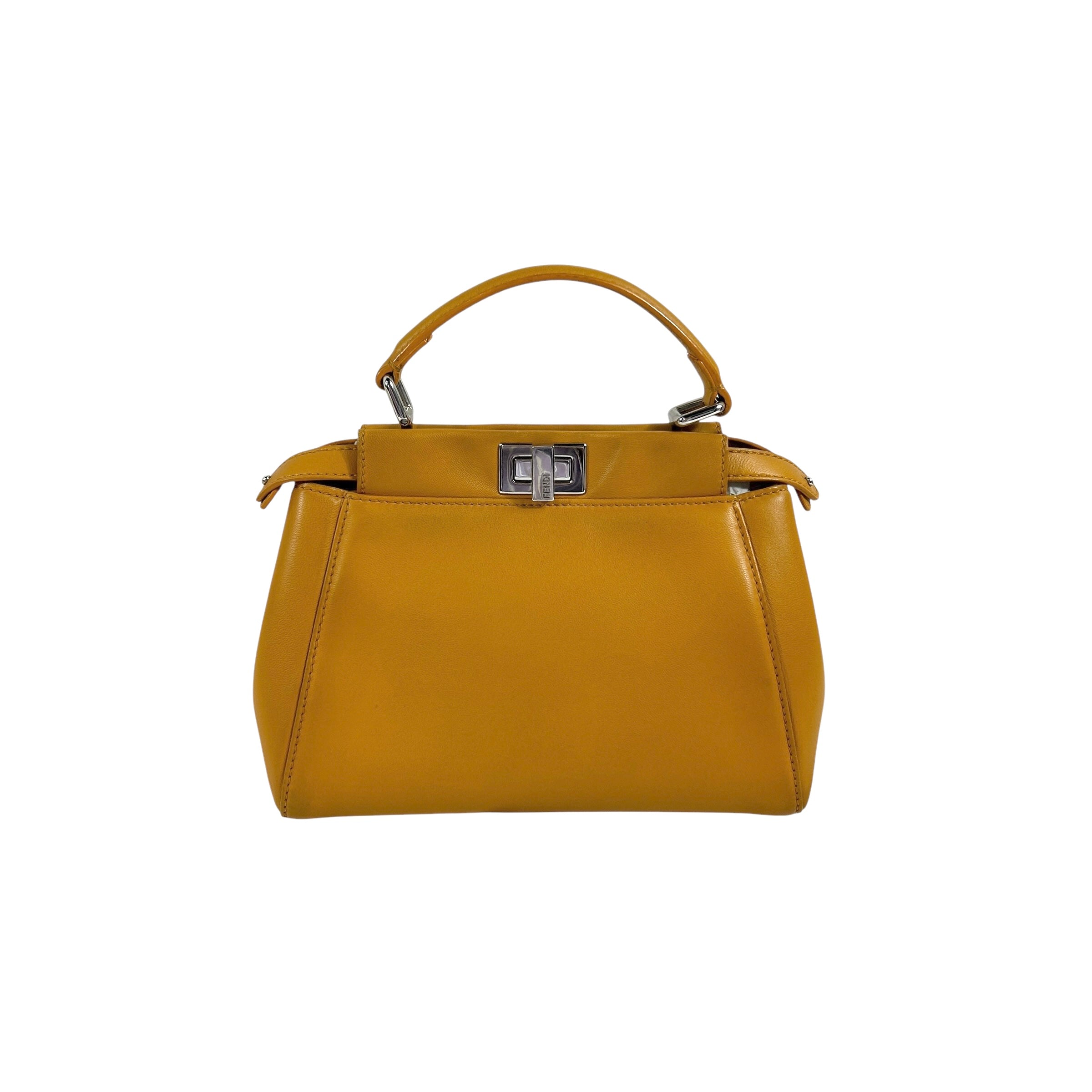 Mustard Yellow Nappa Mini Peekaboo w/SHW