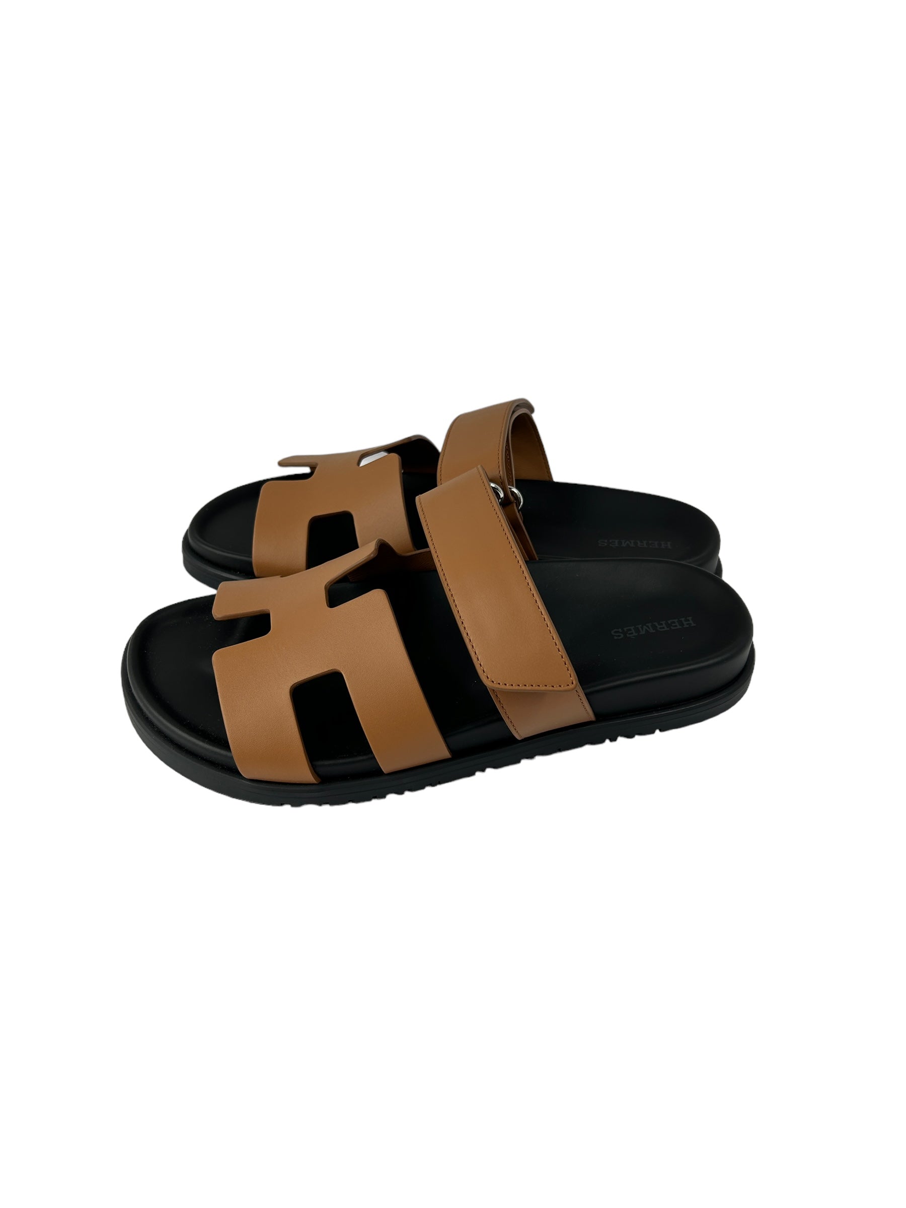 Naturel Calfskin Leather Chypre Sandals