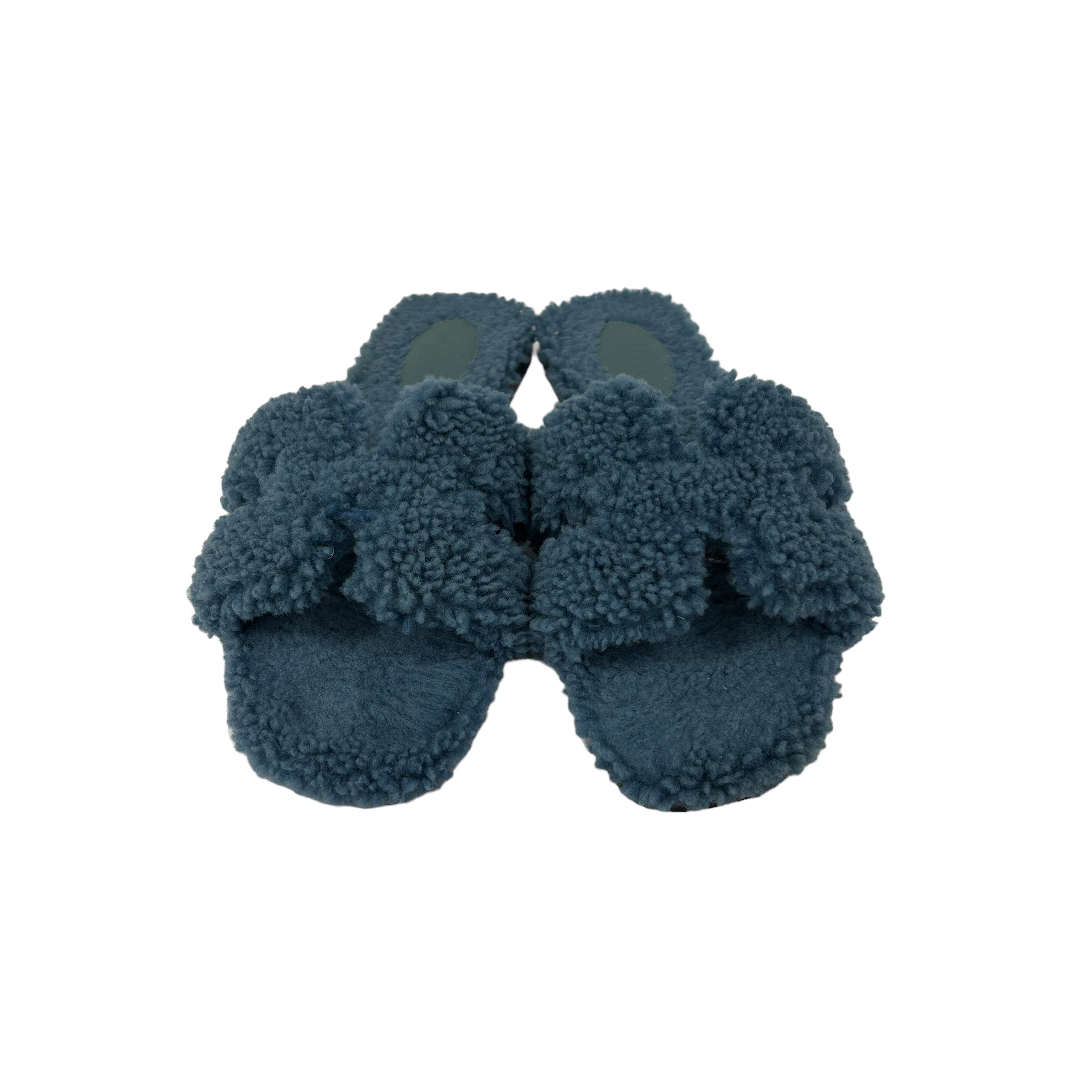 Blue Teddy Oran Sandals