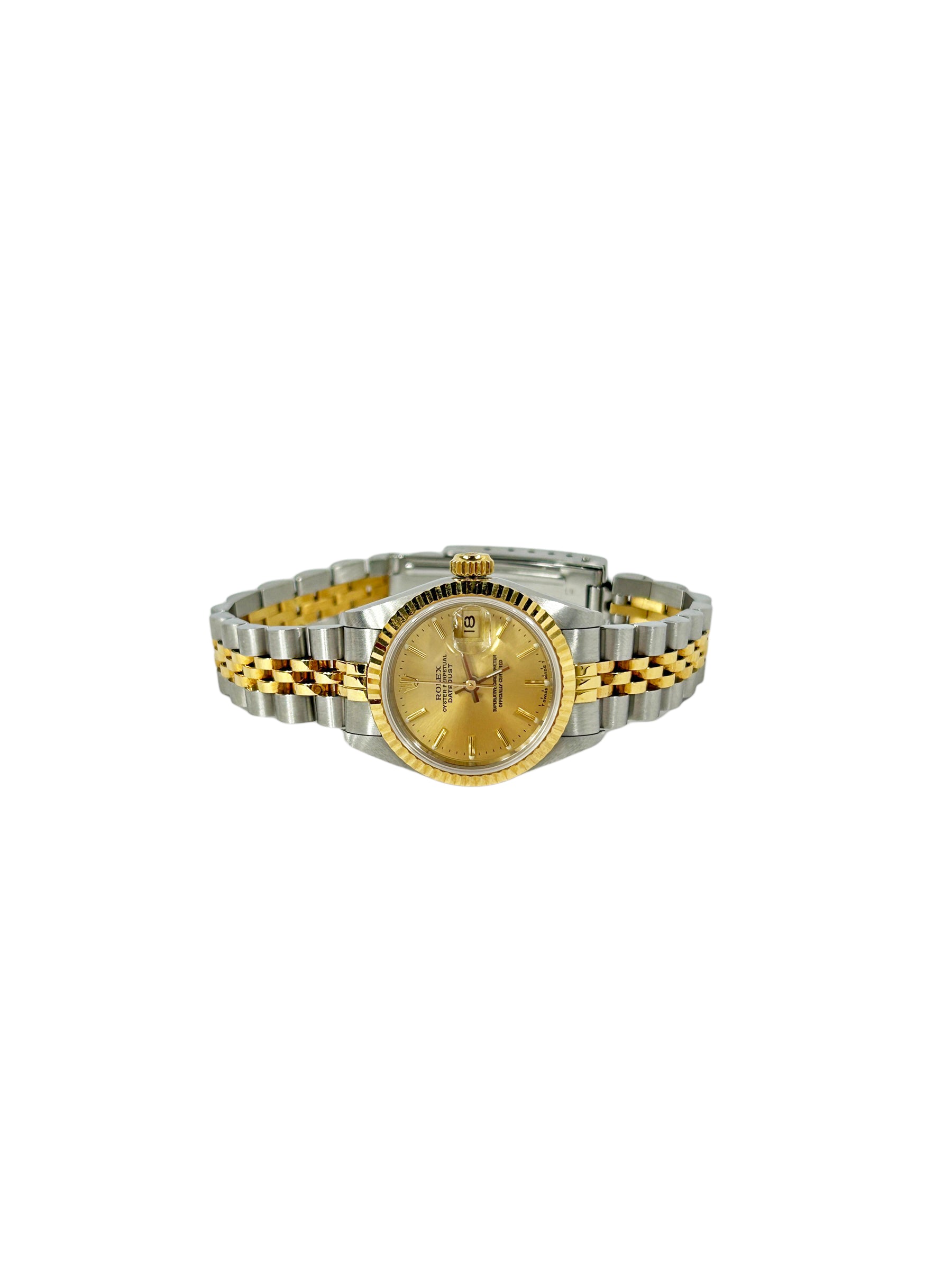 Oyster Perpetual Datejust two toned Steel 18K Gold 26mm Watch