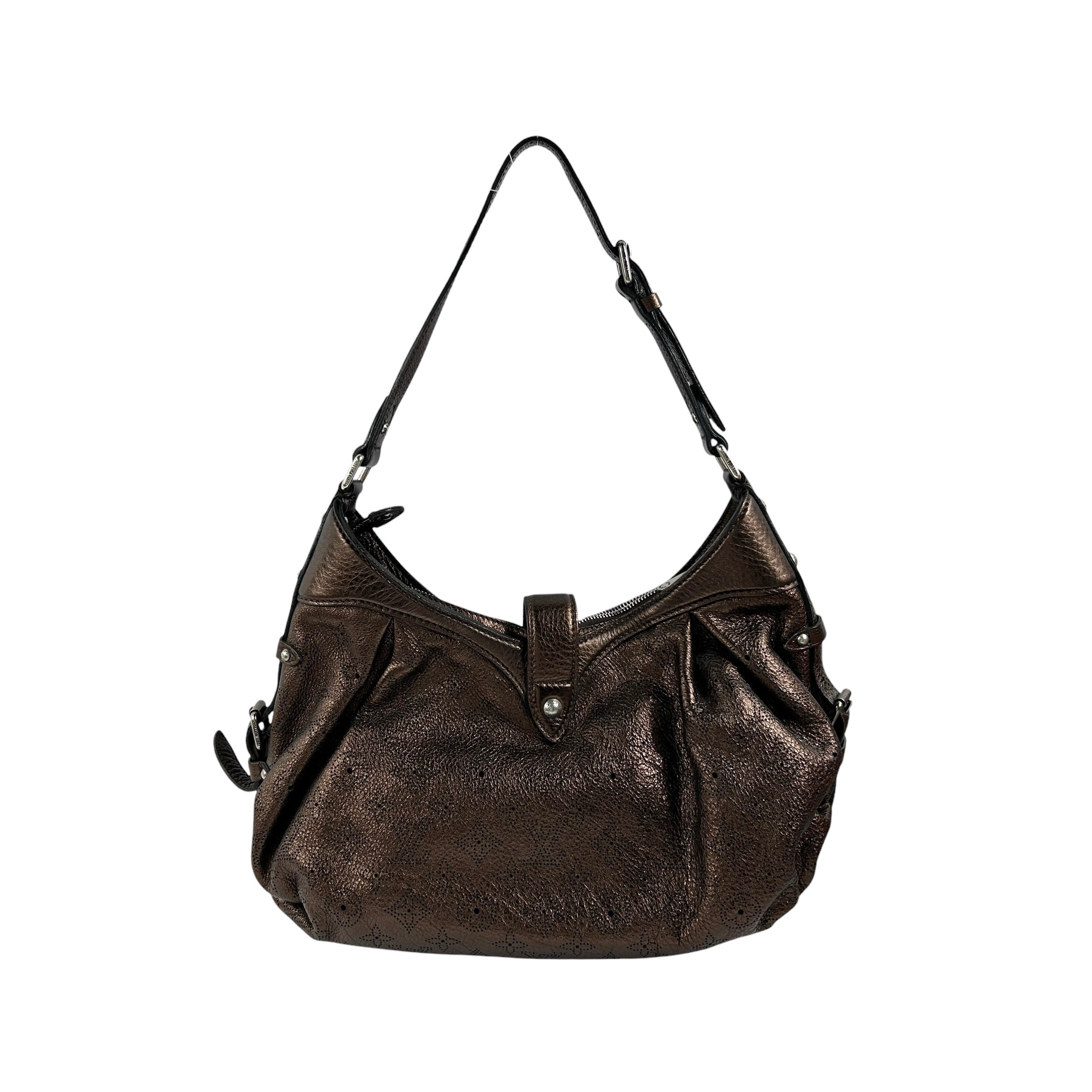 Metallic Mordore Monogram Mahina Leather XS Bag w/SHW