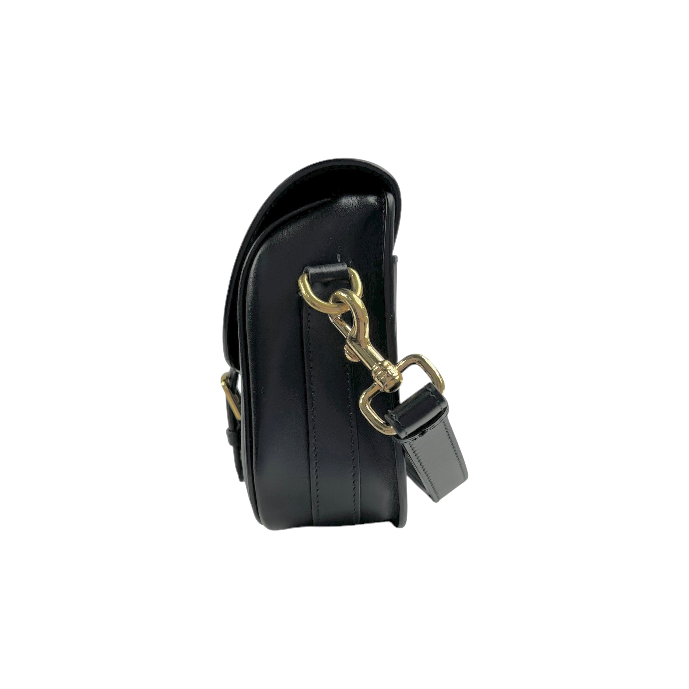 Black Calfskin Leather Medium Bobby Bag w/GHW