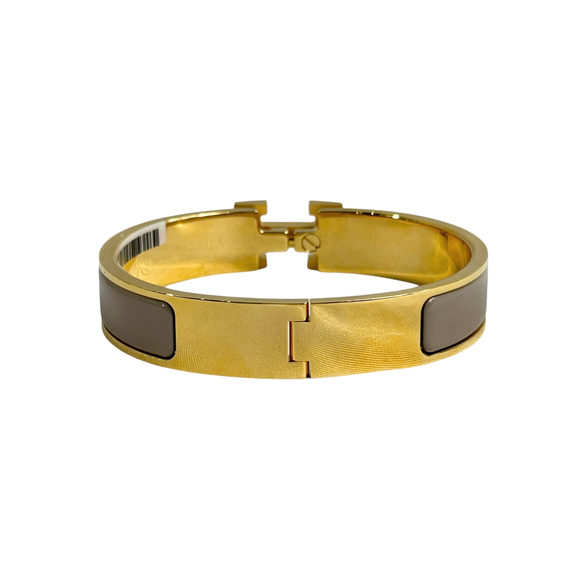Yellow Gold Plated Marron Glace Clic H Bracelet