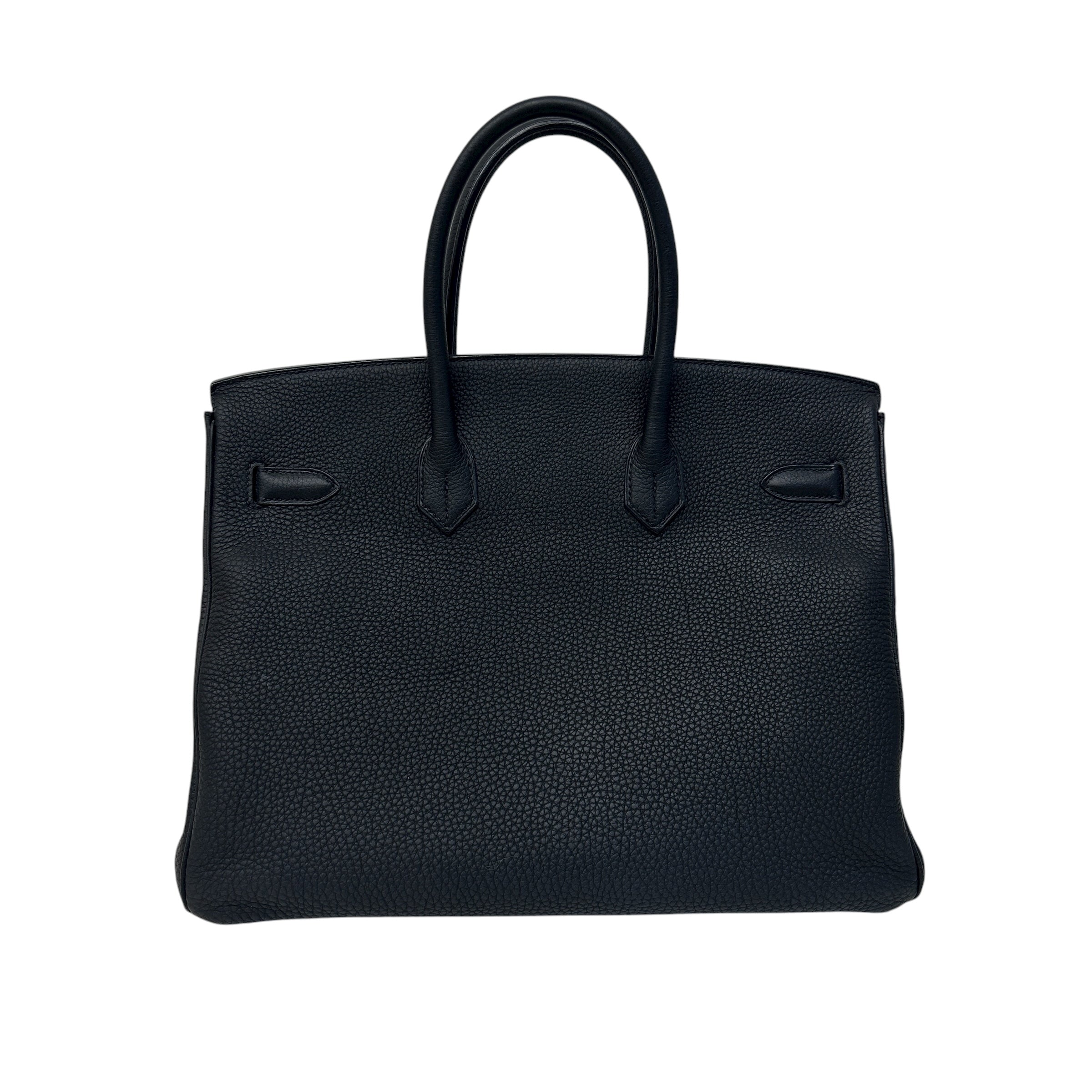 Black Togo Leather Birkin 35 w/GHW