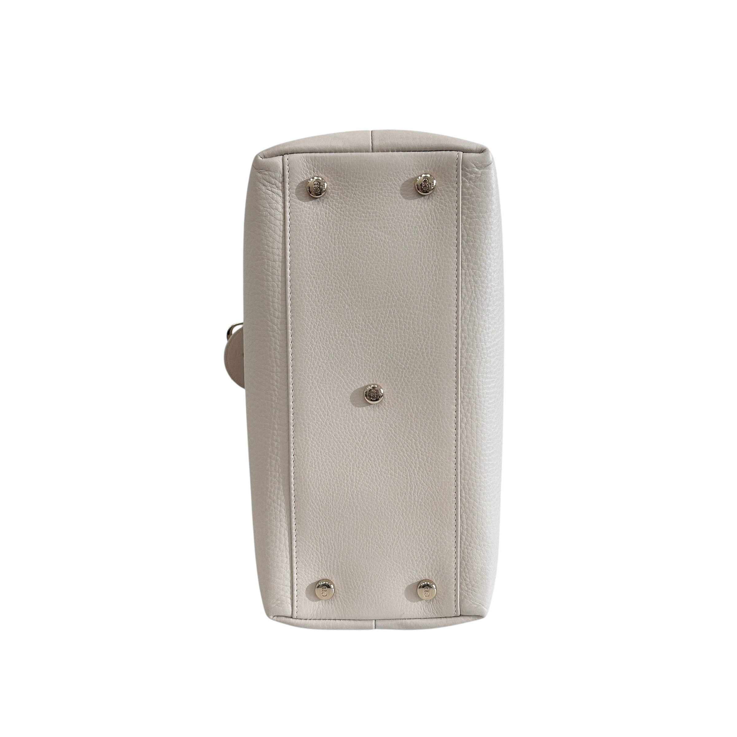 Beige Leather Granville 2 Way Bag w/GHW