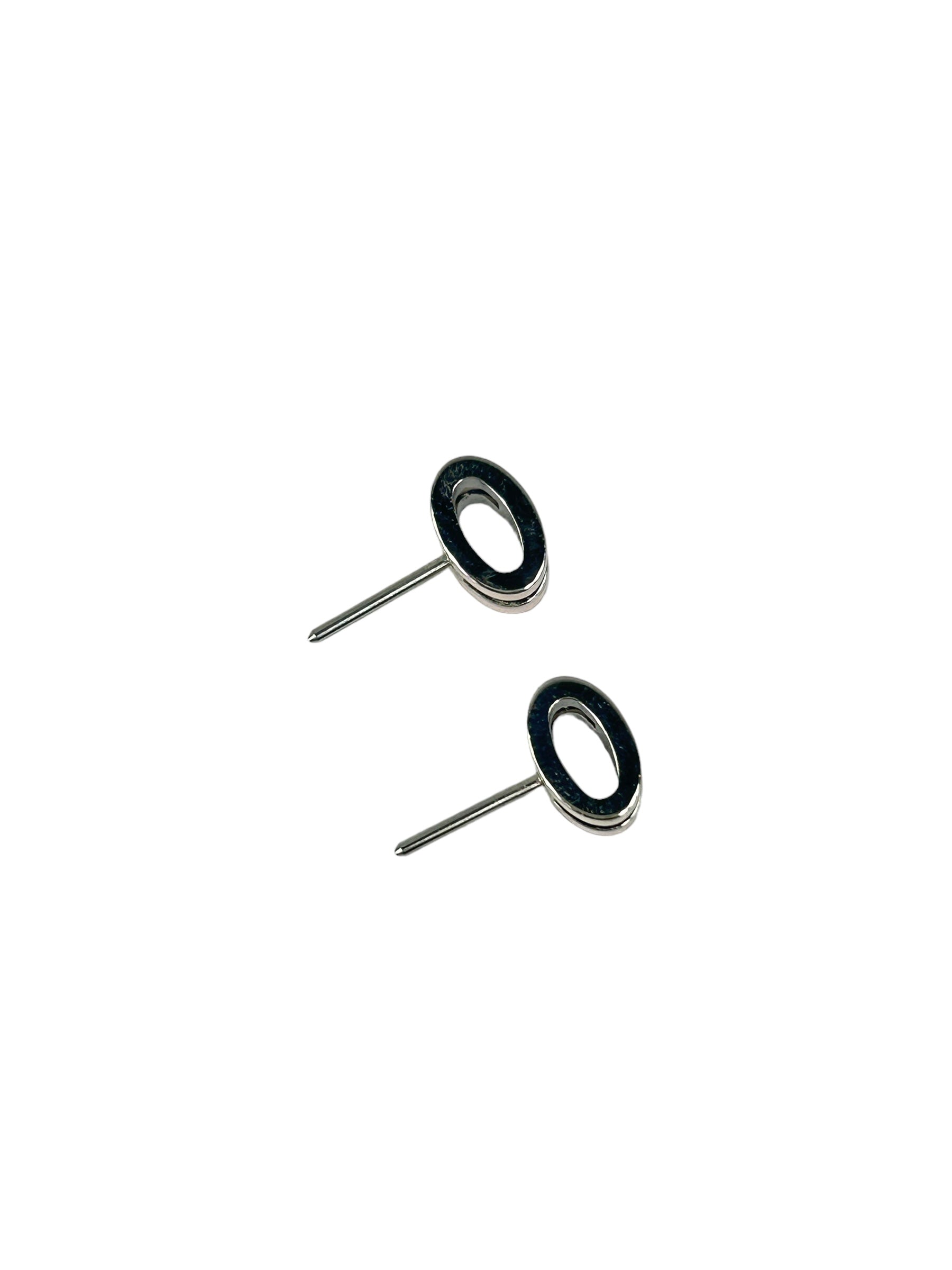 Rose Dragee Mini H Pop Stud Earrings w/PHW