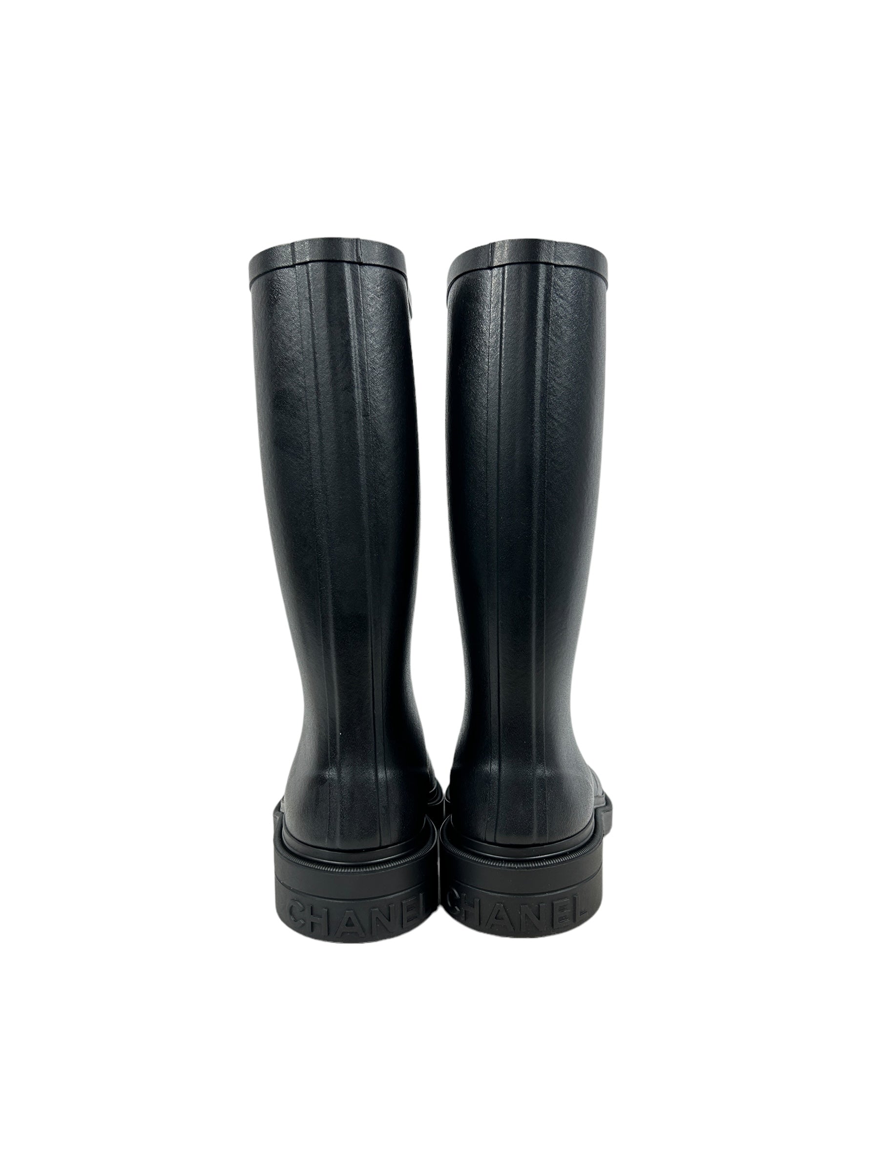 Black Rubber CC Rainboots