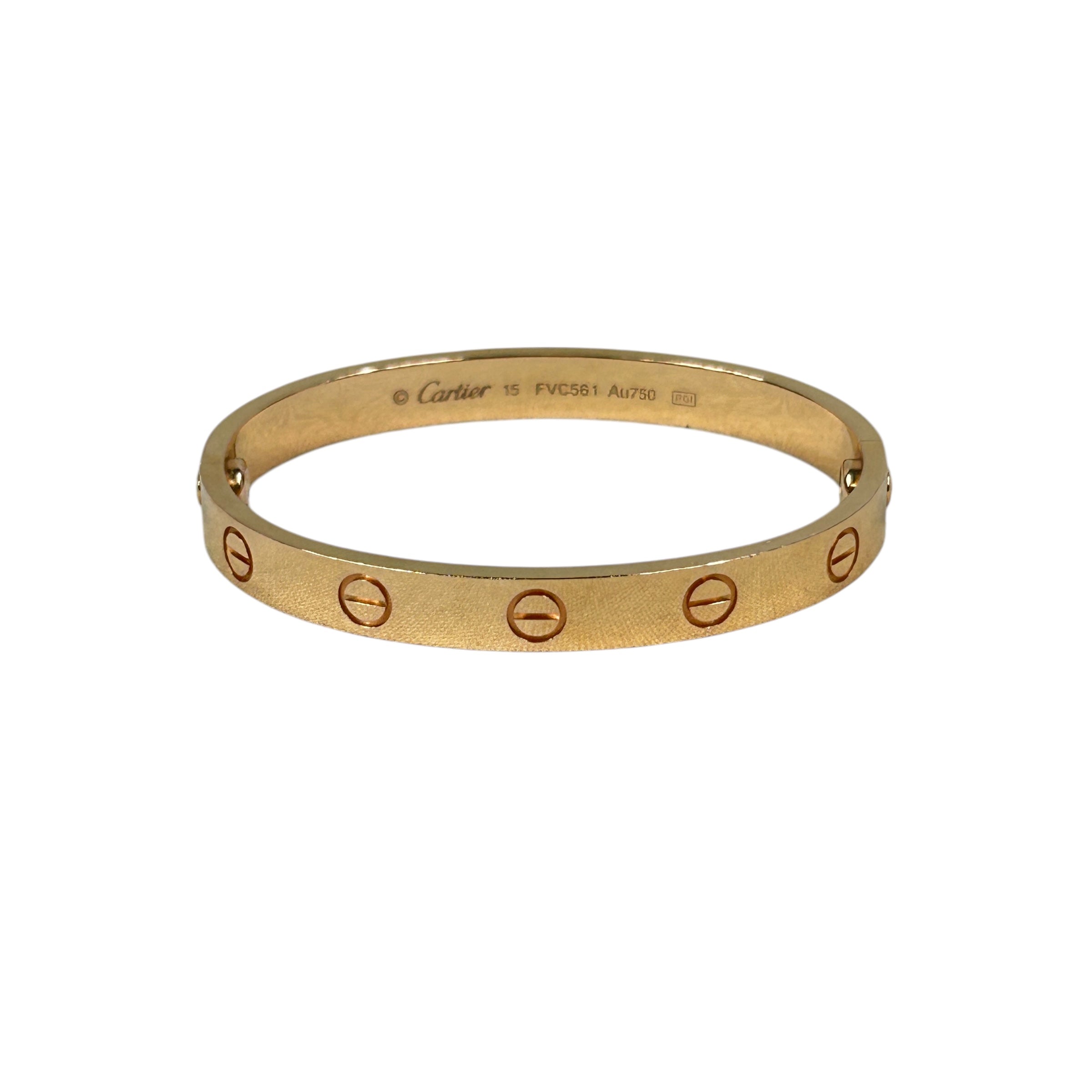18K Rose Gold Classic Model Love Bangle