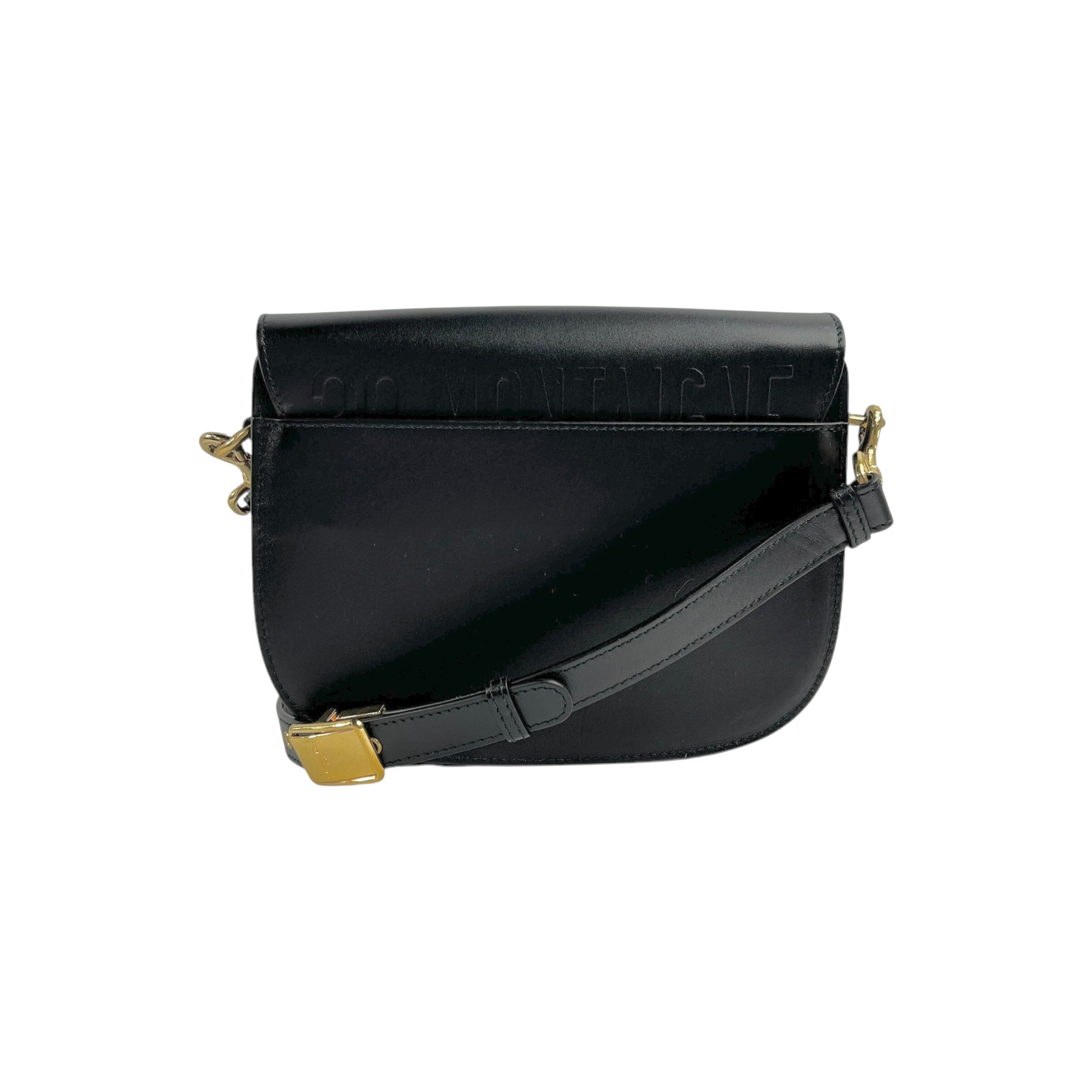 Black Calfskin Leather Medium Bobby Bag w/GHW