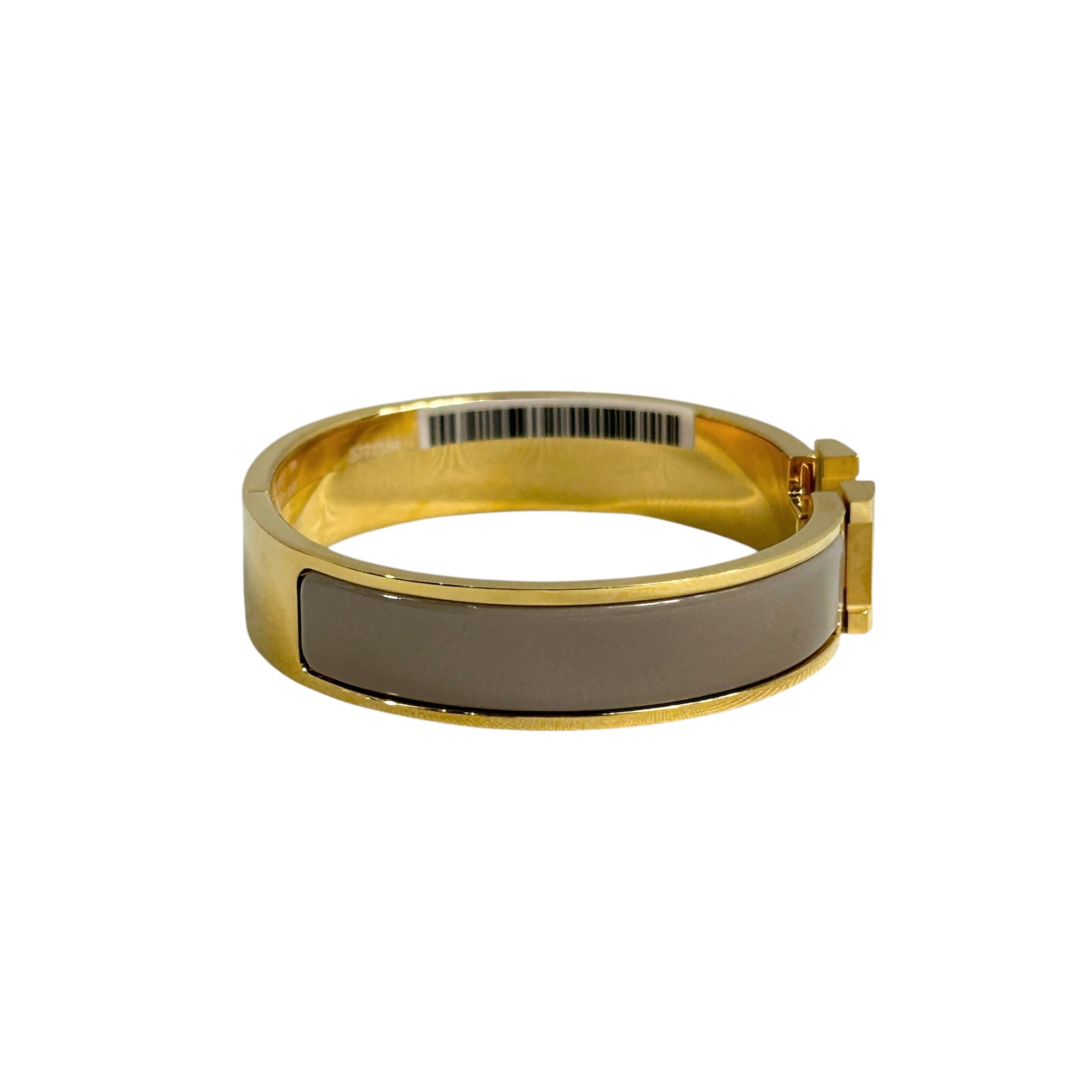 Yellow Gold Plated Marron Glace Clic H Bracelet