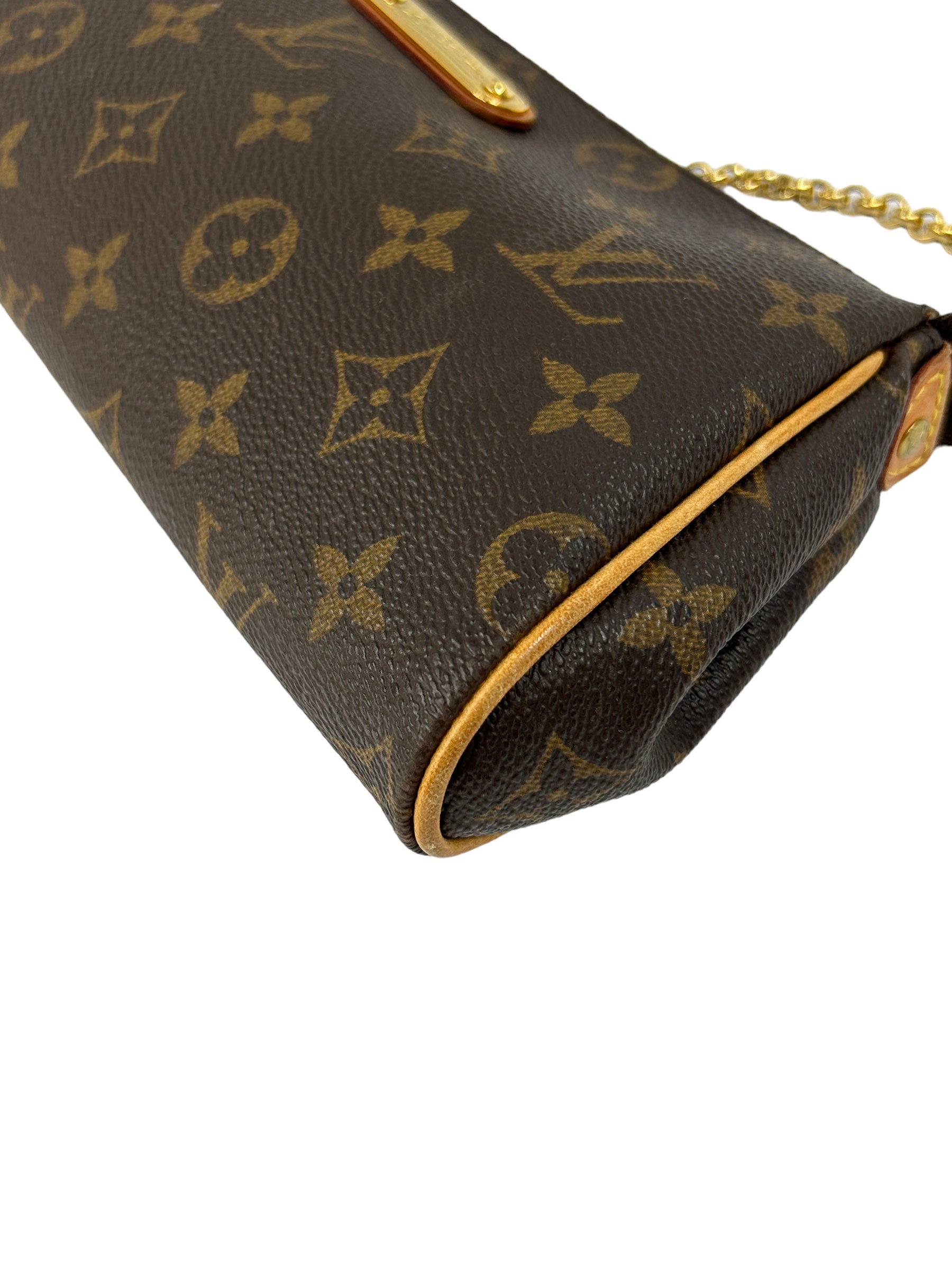 Monogram Coated Canvas Eva Pochette Accessories w/GHW