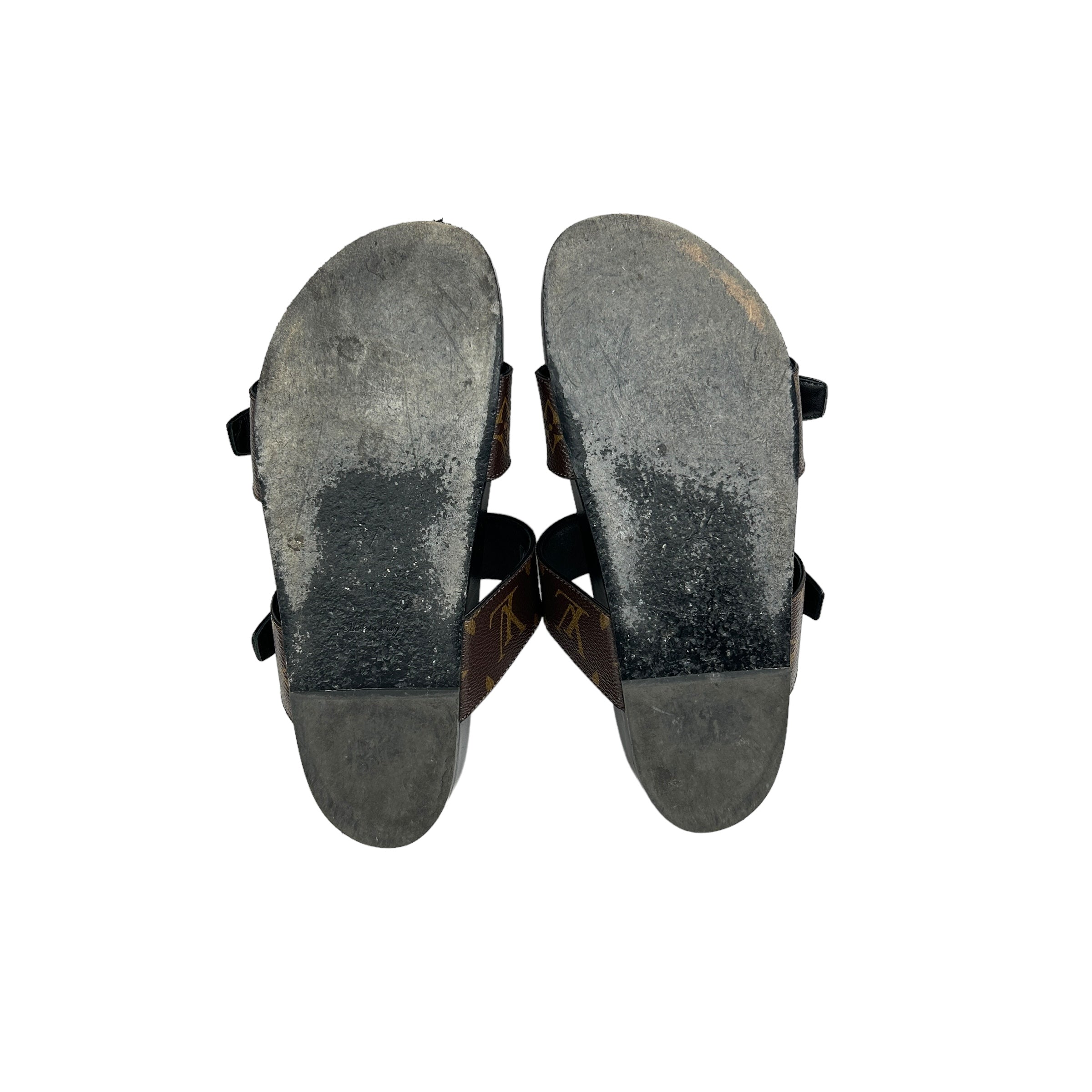 Monogram Coated Canvas Bom Dia Flat Comfort Mule Sandals