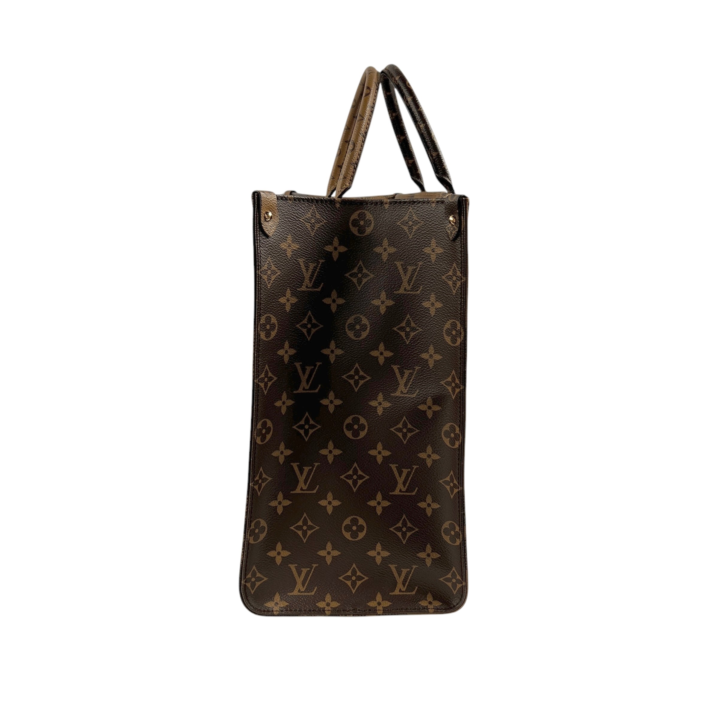 Reverse Monogram OnTheGo GM Tote w/GHW