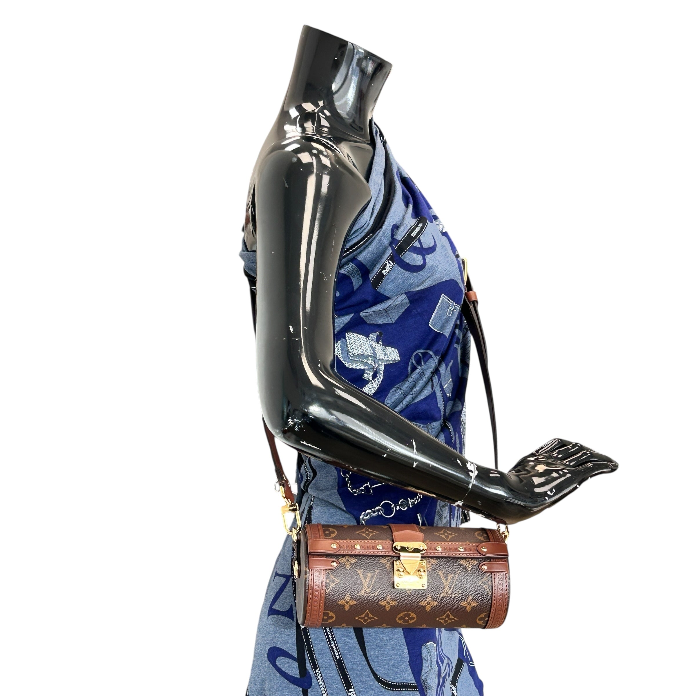 Monogram Papillpon Trunk w/GHW