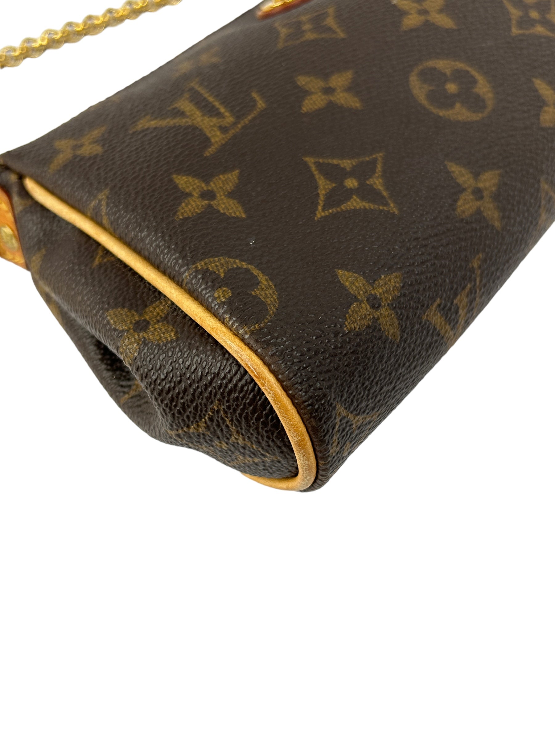 Monogram Coated Canvas Eva Pochette Accessories w/GHW