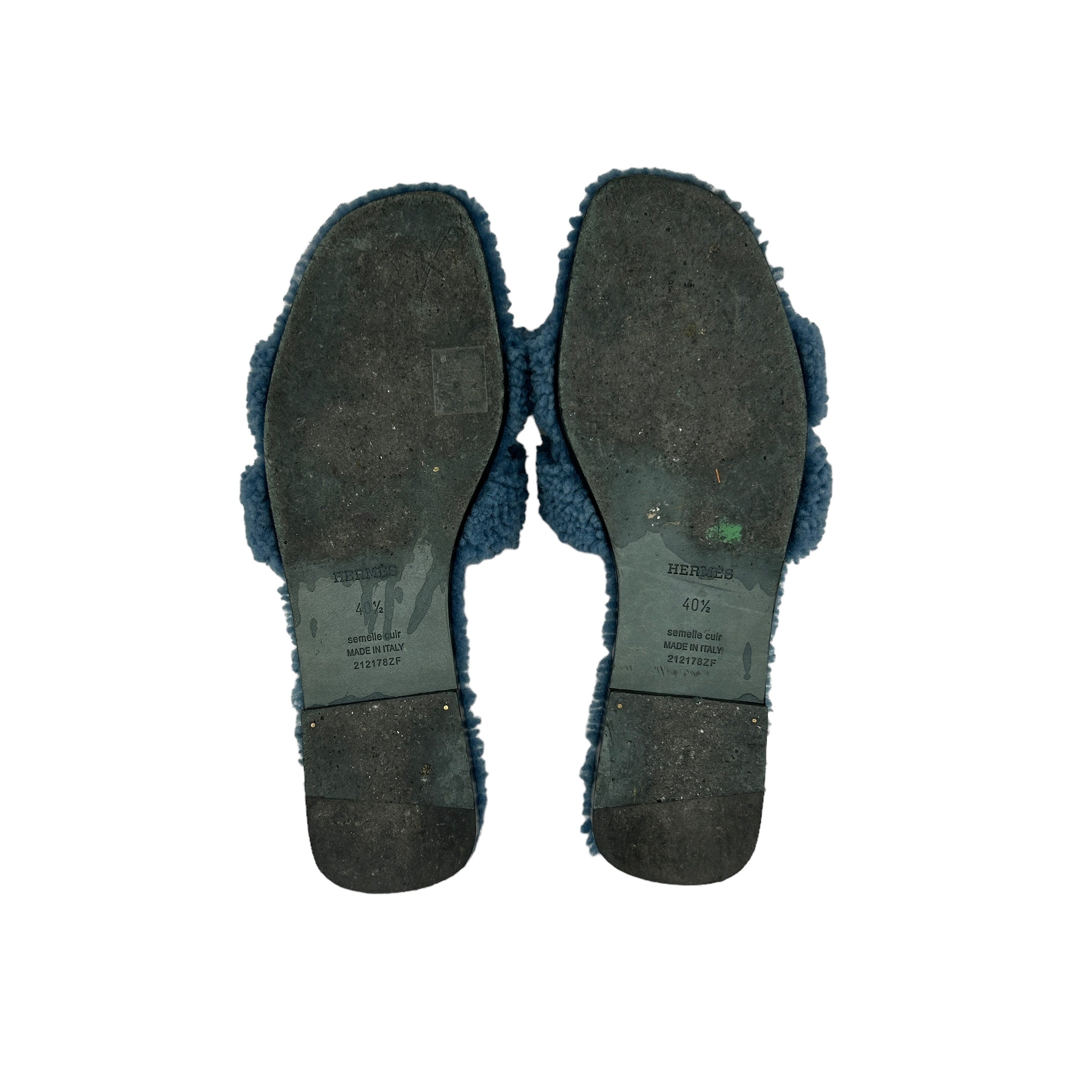 Blue Teddy Oran Sandals