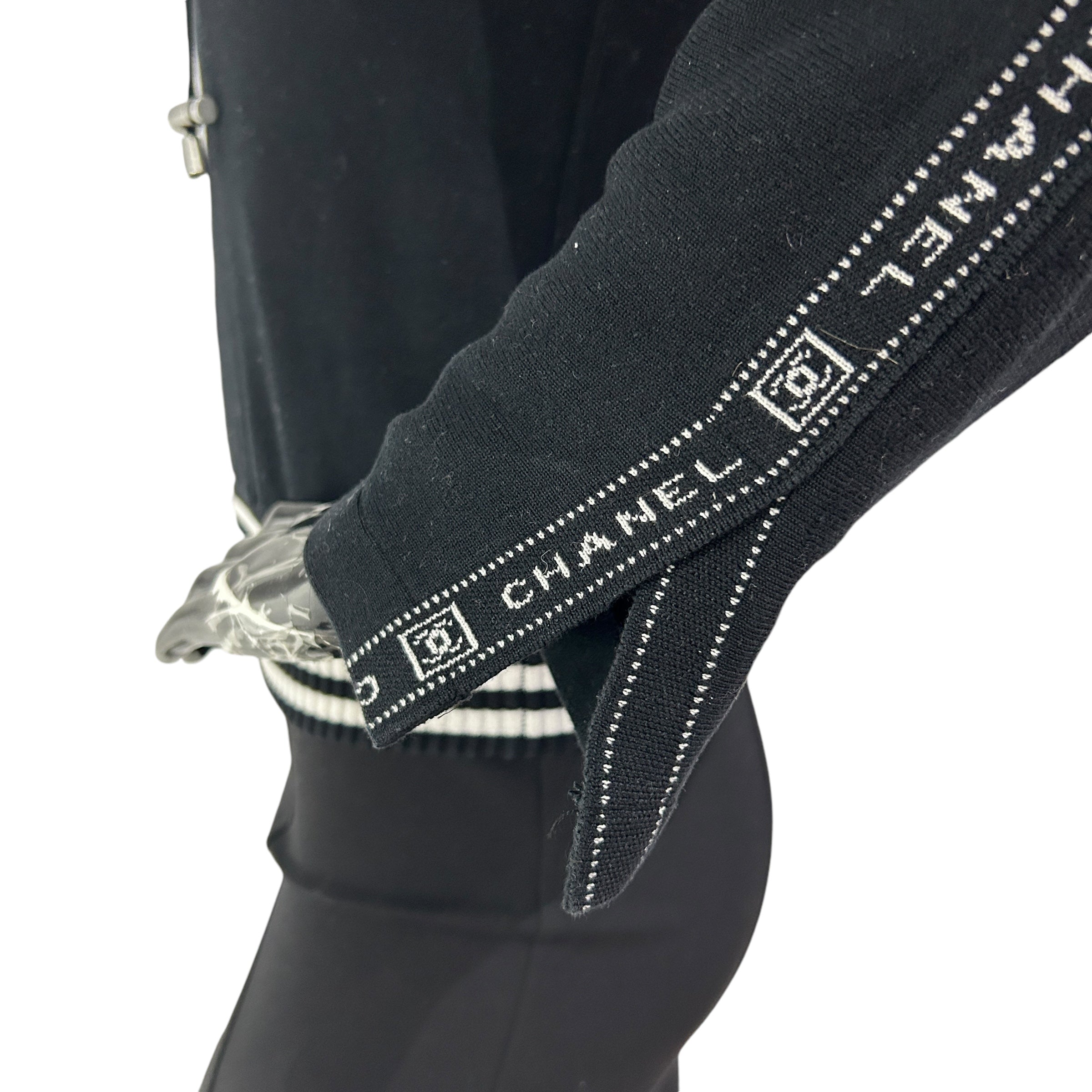 Vintage Black Cotton Hoodie w/CC logo w/SHW