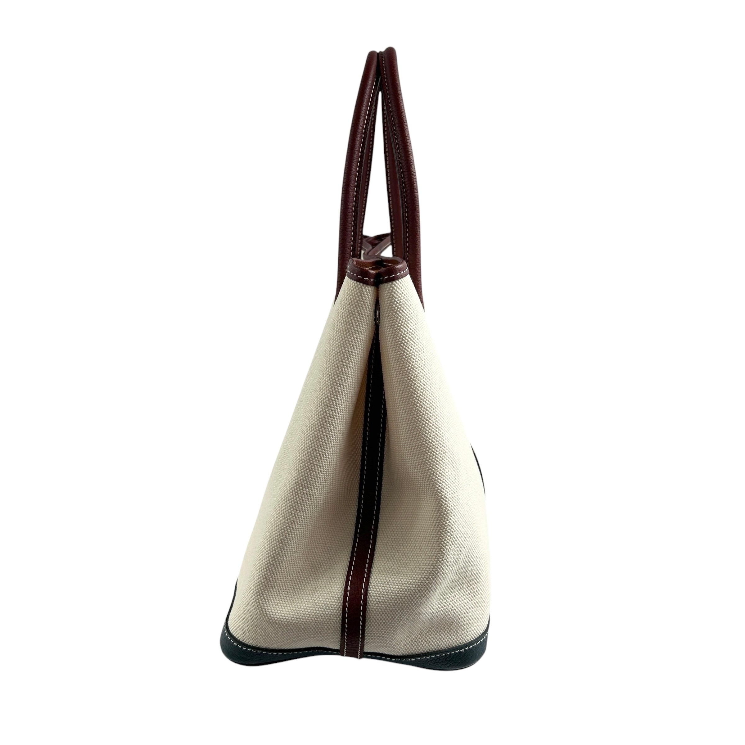 Etoile Canvas and Negonda Burgundy & Navy Leather Garden Party 36 w/PHW