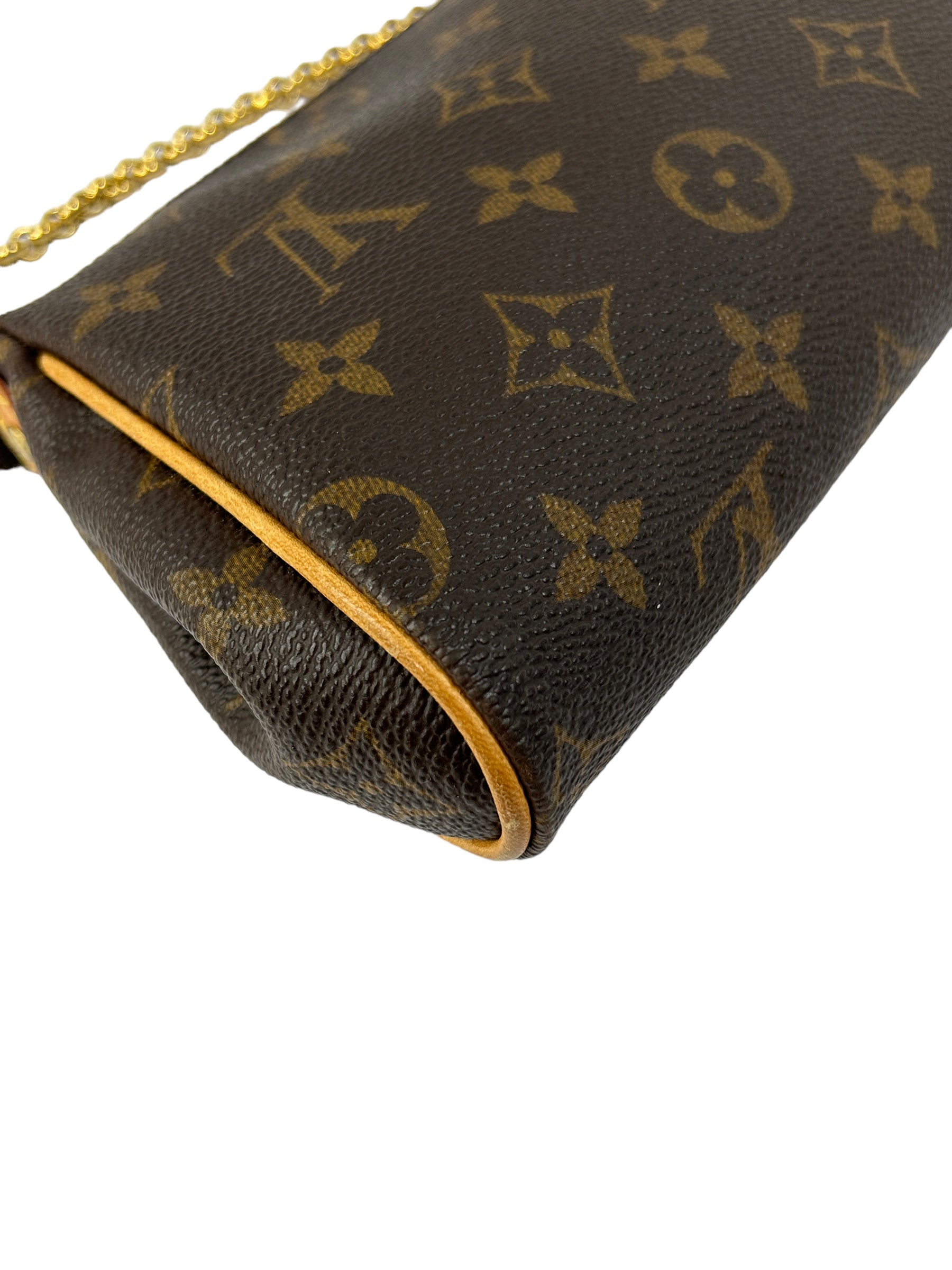 Monogram Coated Canvas Eva Pochette Accessories w/GHW