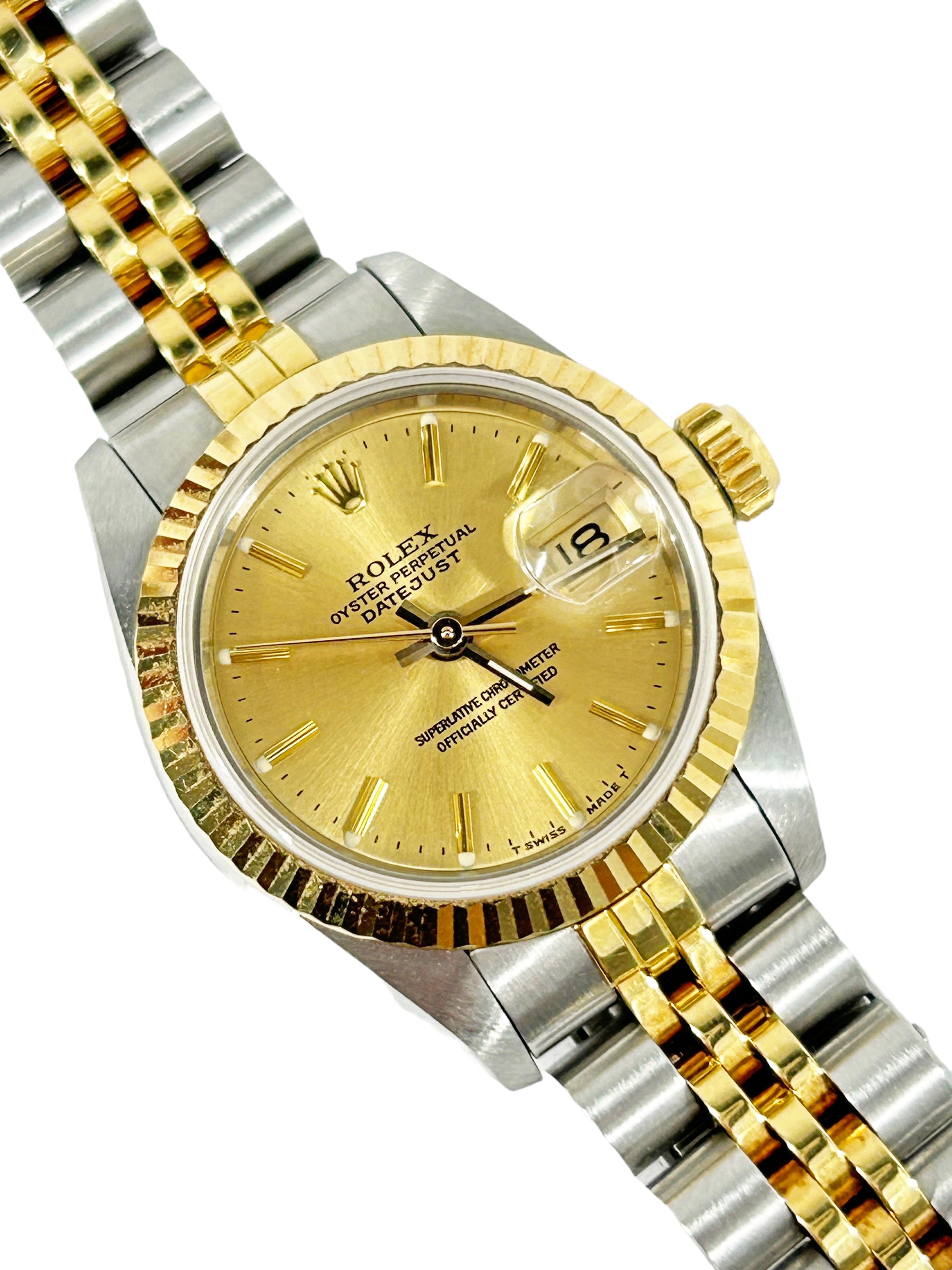Oyster Perpetual Datejust two toned Steel 18K Gold 26mm Watch