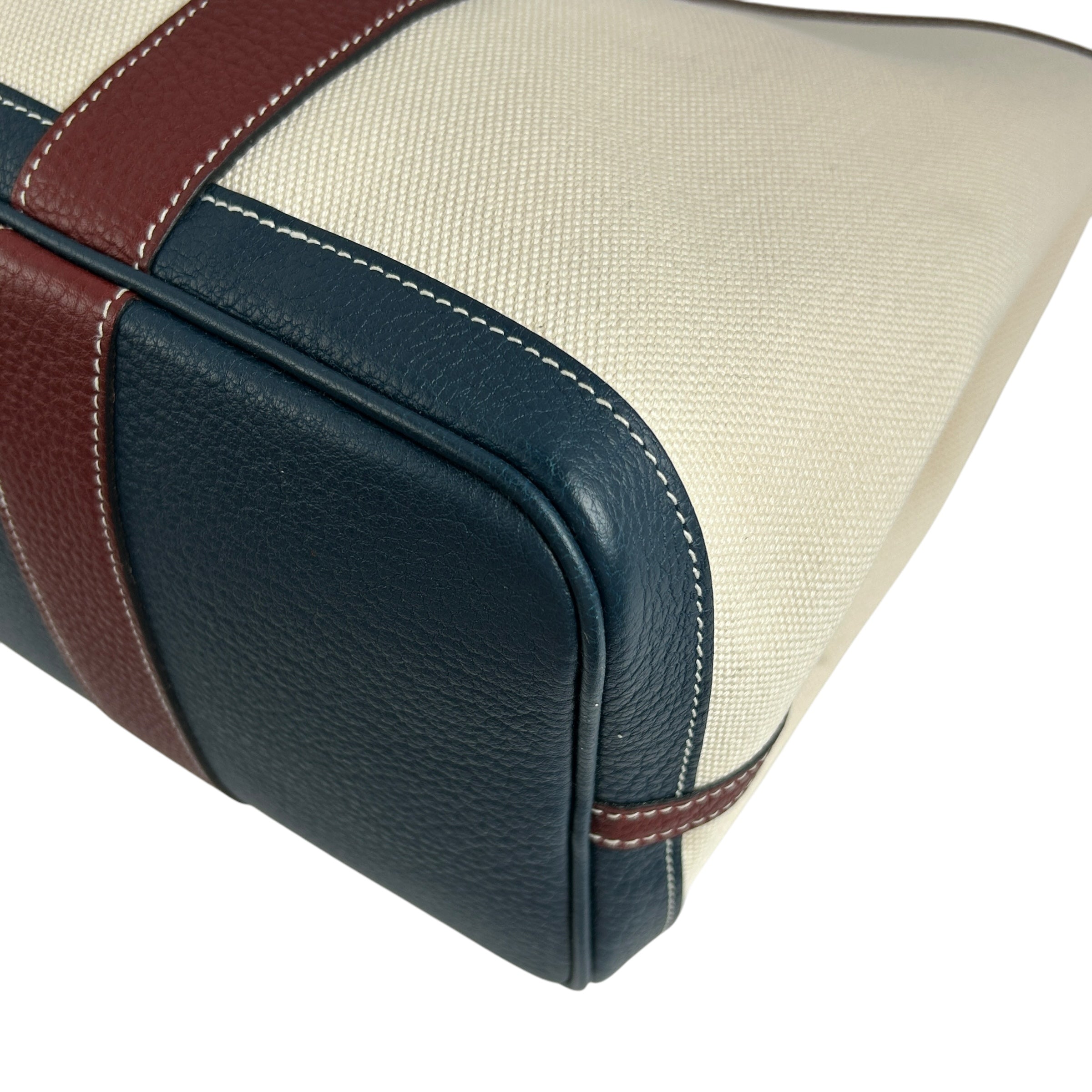 Etoile Canvas and Negonda Burgundy & Navy Leather Garden Party 36 w/PHW
