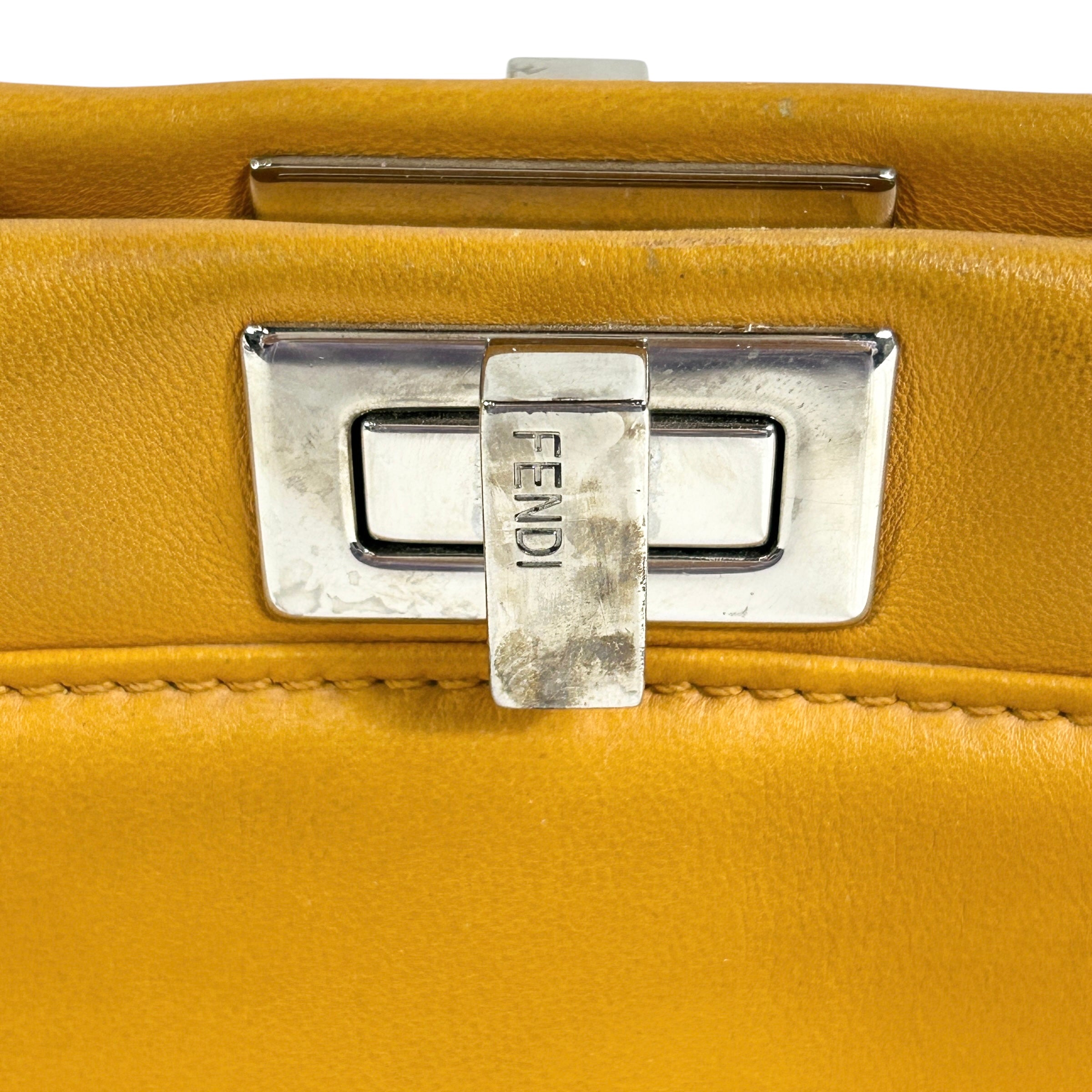 Mustard Yellow Nappa Mini Peekaboo w/SHW