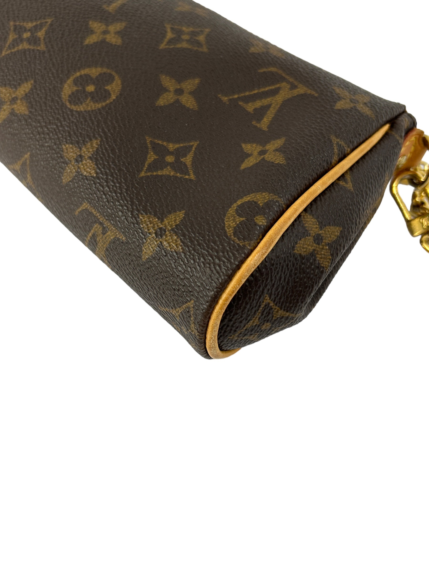 Monogram Coated Canvas Eva Pochette Accessories w/GHW