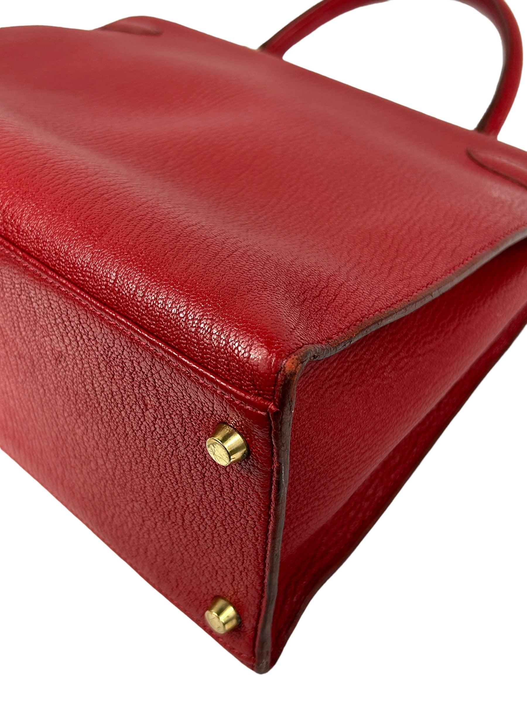 Rouge Vif Chevre Leather Kelly 35 w/GHW